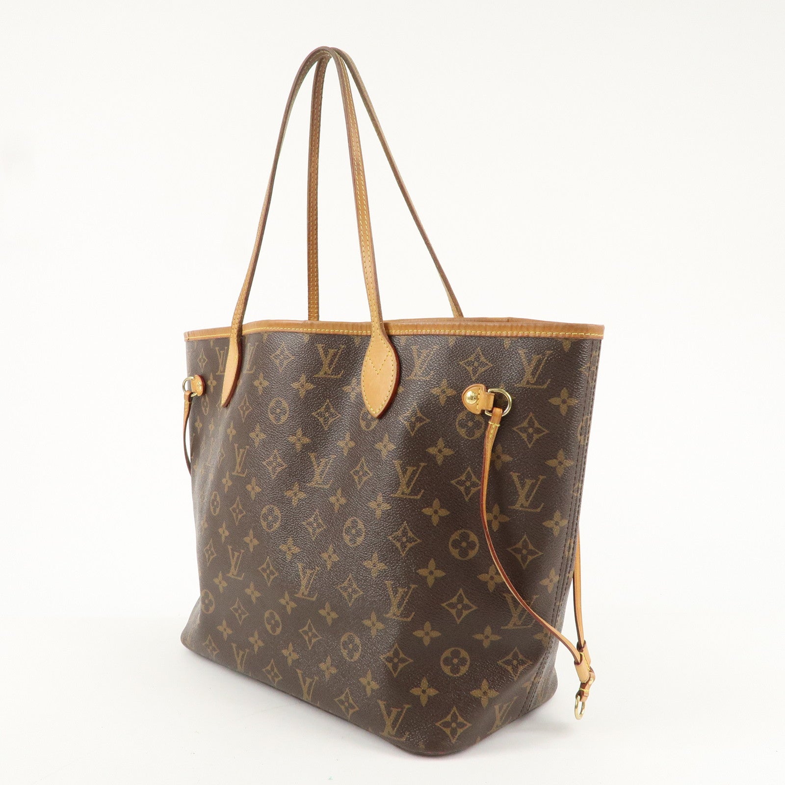 Louis Vuitton Monogram Neverfull MM Tote Bag Cerise M41177