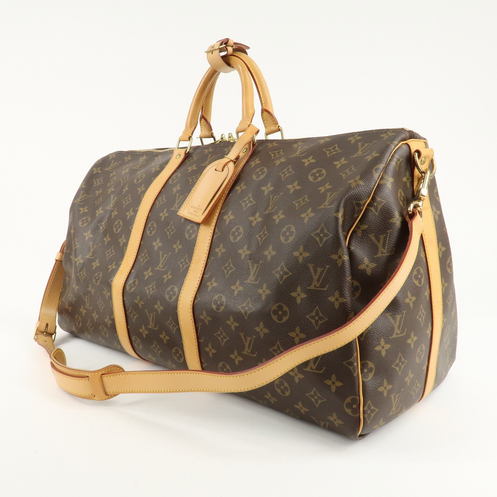 Louis Vuitton Monogram Keep All Bandouliere 55 Boston Bag M41414 Used