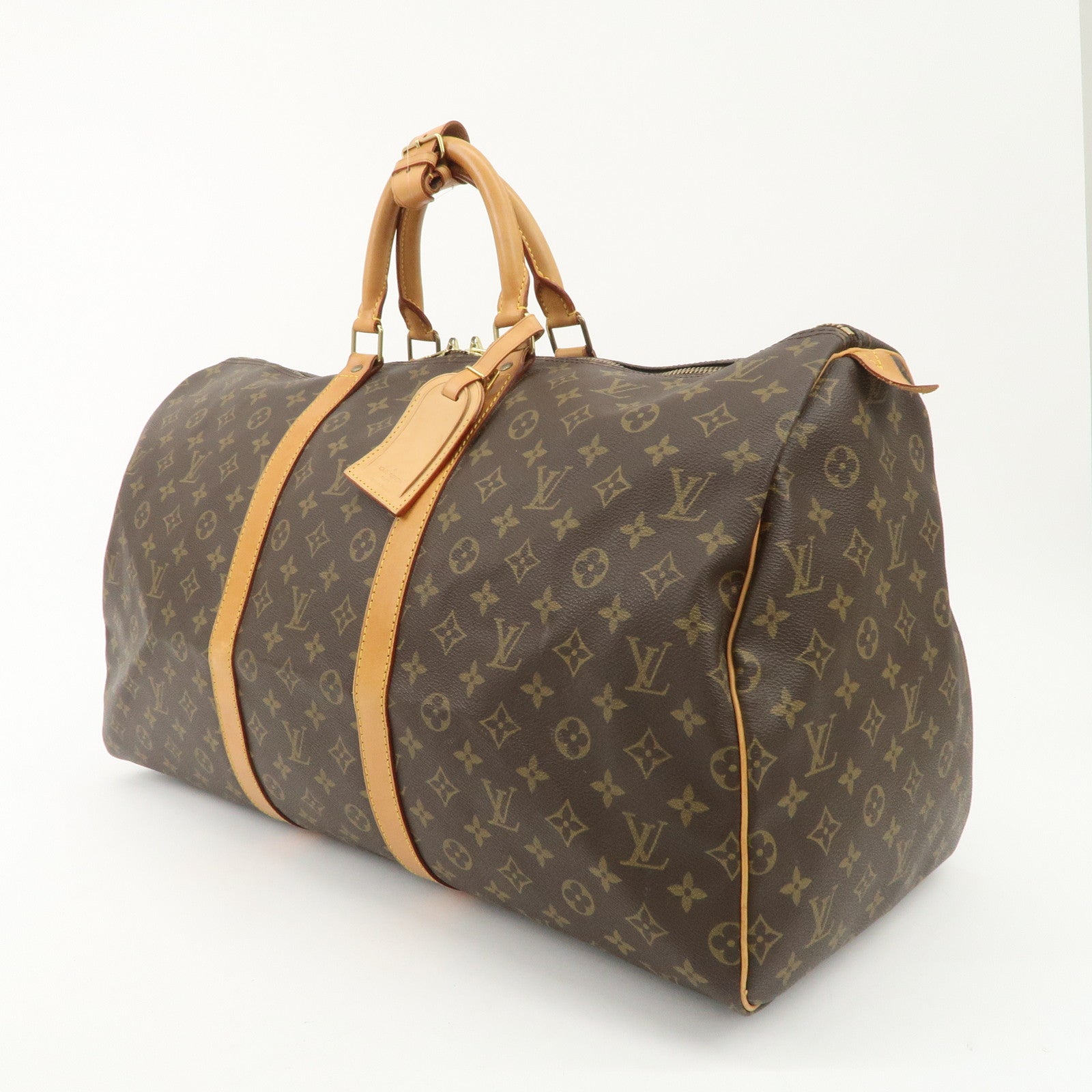 Louis Vuitton Monogram Keep All 55 Boston Bag Travel Bag M41424