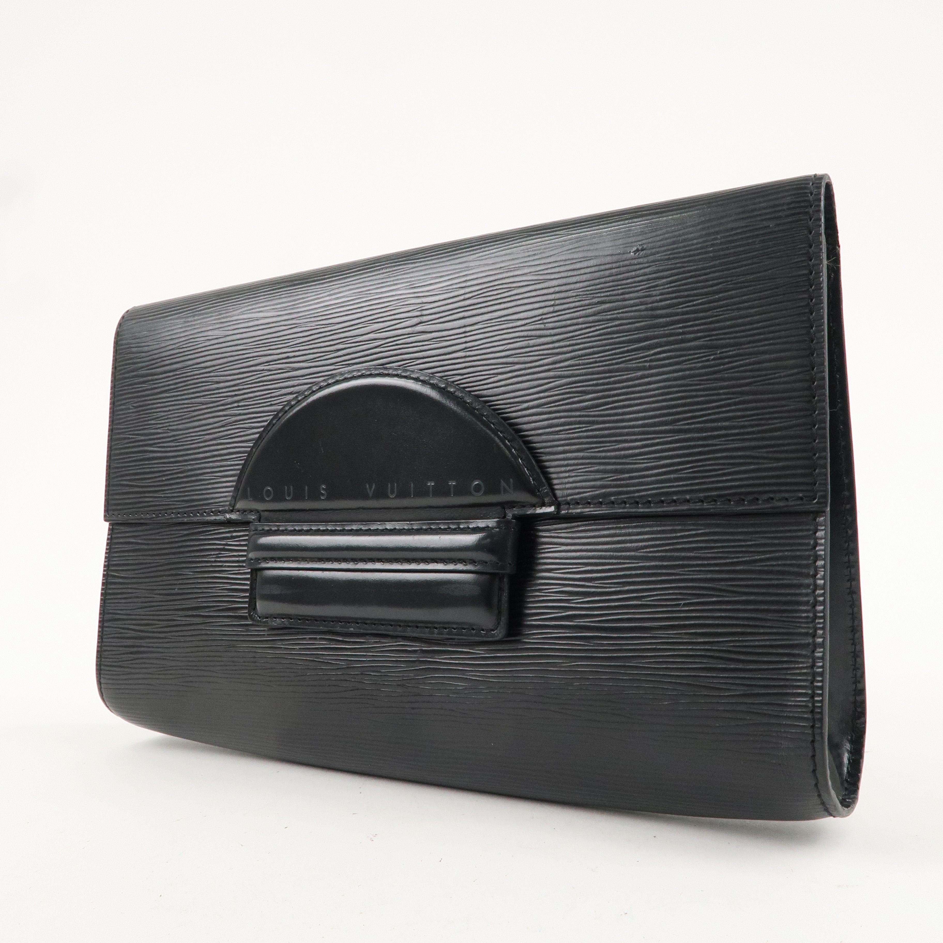 Louis Vuitton Epi Leather Chaillot Clutch Bag Black M52532