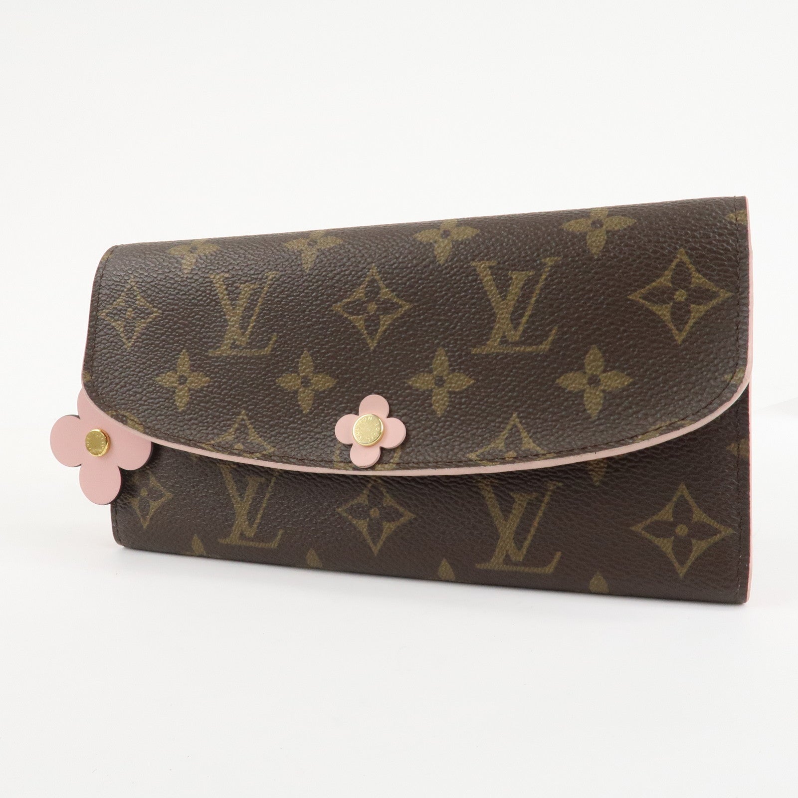 Louis Vuitton Monogram Portefeuille Emily Flower Wallet M64202 Used