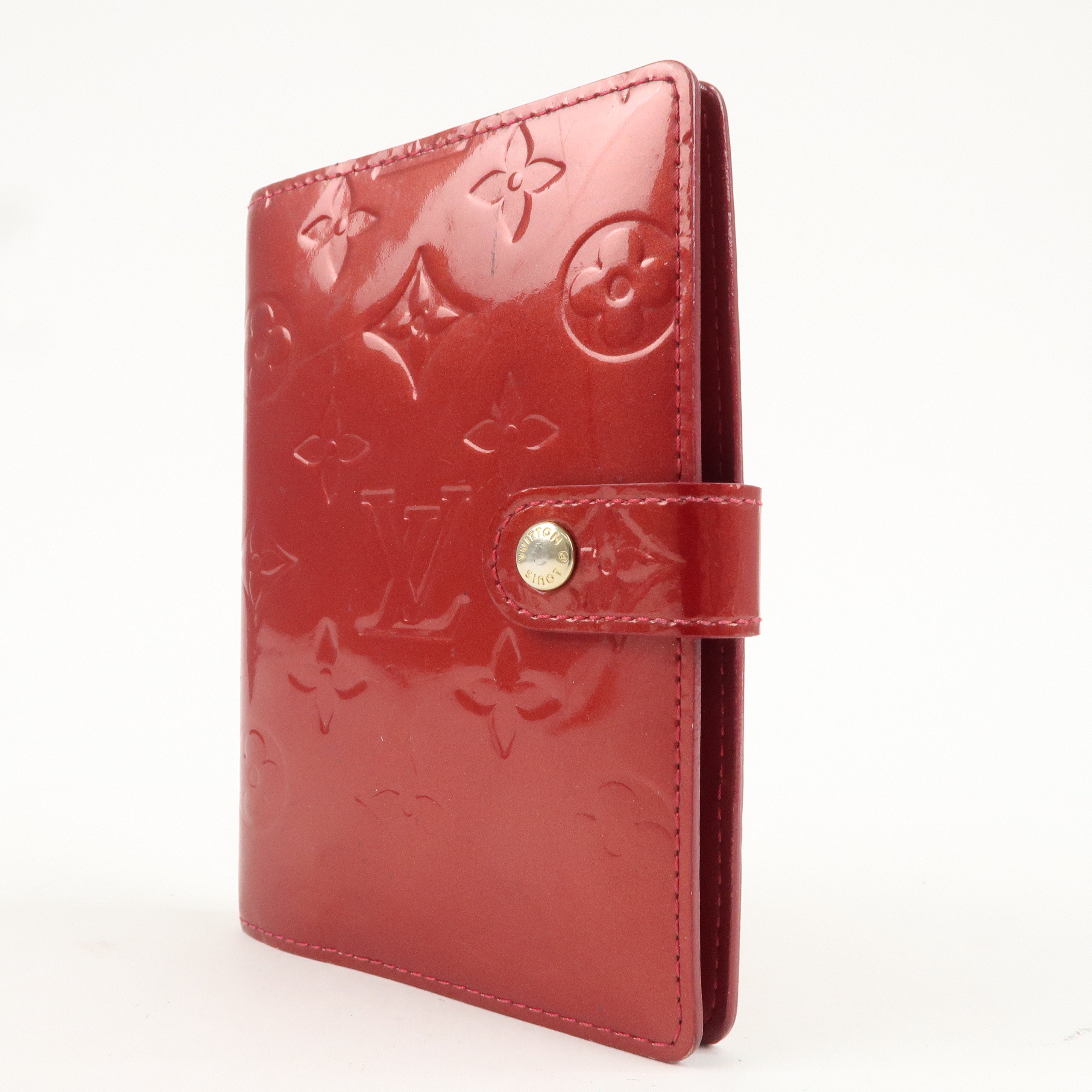 Louis Vuitton Monogram Vernis Agenda PM Planner Cover R21016