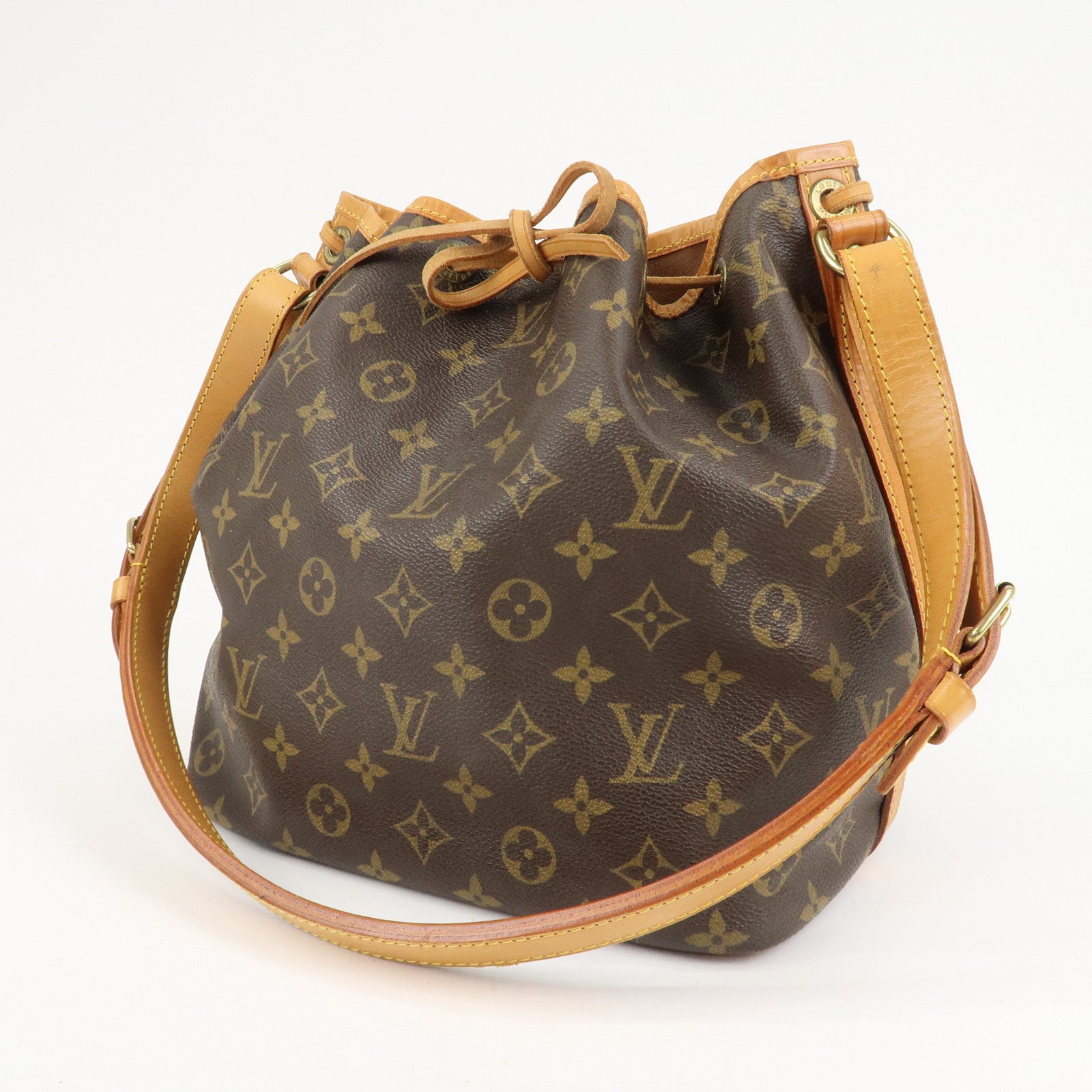 Louis Vuitton Monogram Petit Noe Shoulder Bag Brown M42226 Used