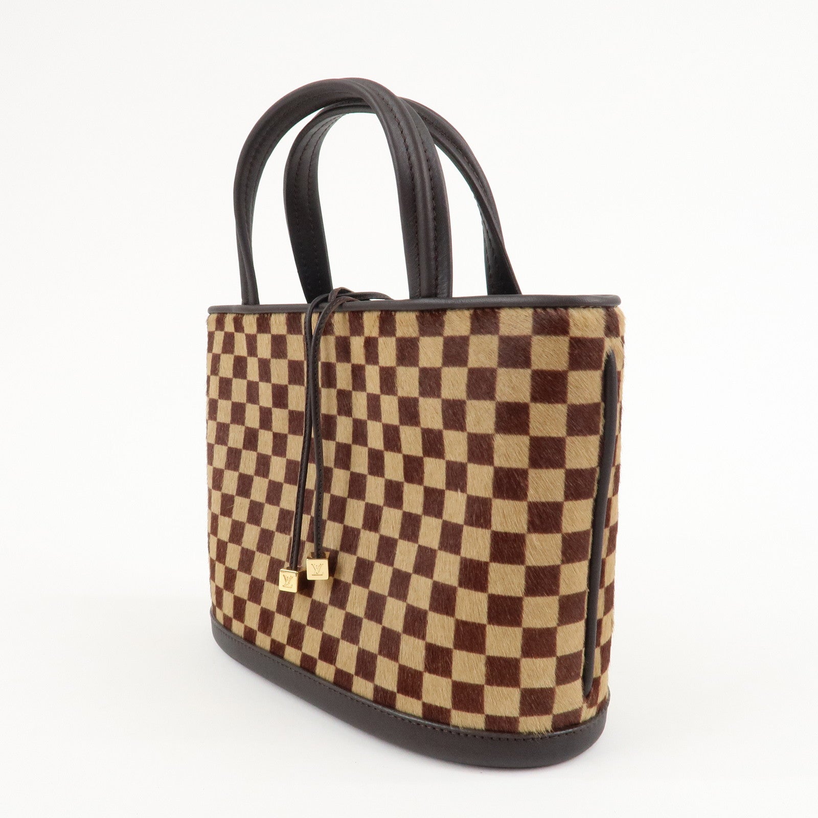 Louis Vuitton Damier Sauvage Impala Hand Bag Beige Brown M92133 Used