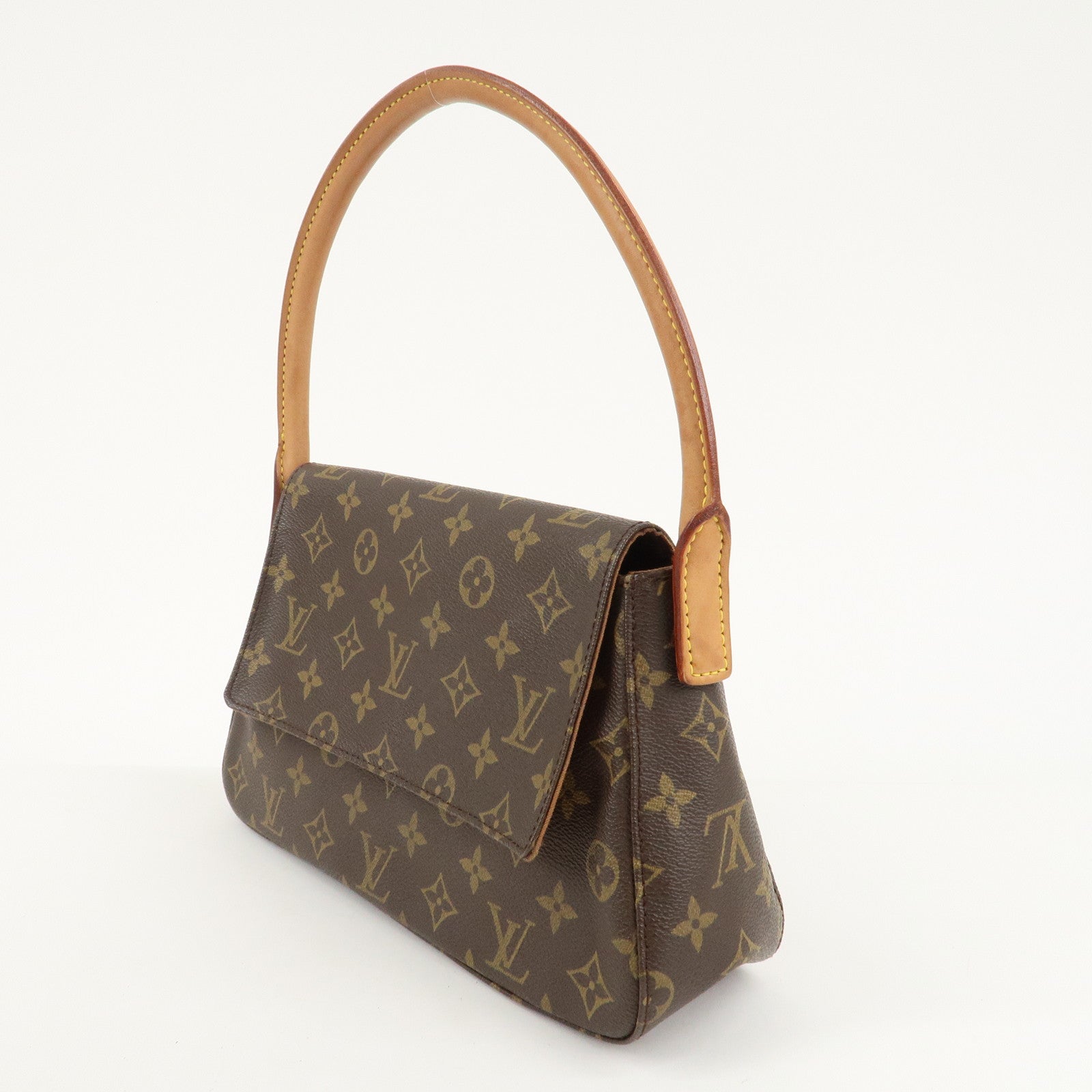 Louis Vuitton Monogram Mini Looping Shoulder Bag Hand Bag M51147 Used