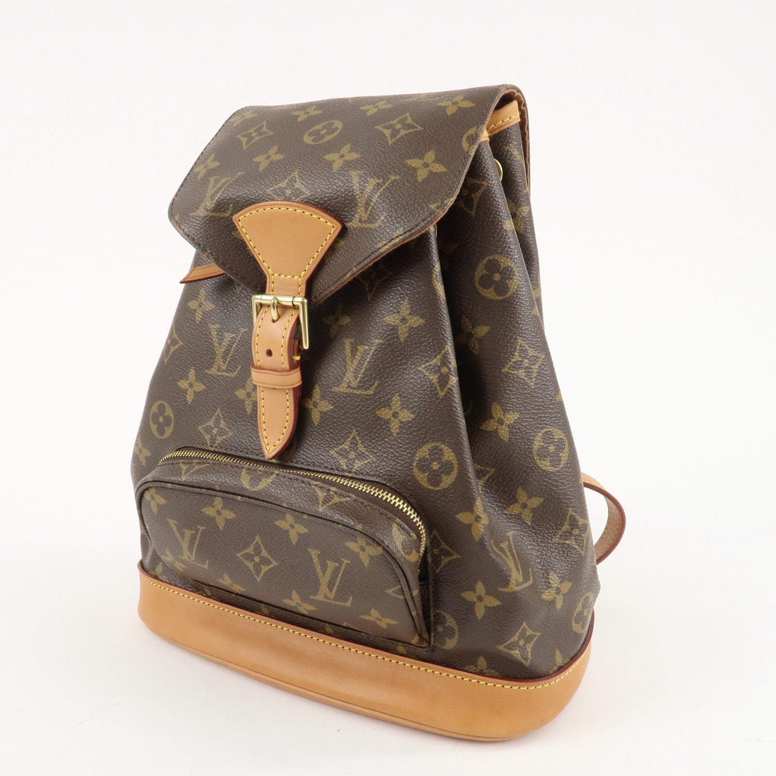 Louis Vuitton Monogram Montsouris MM Backpack Bag M51136 Used