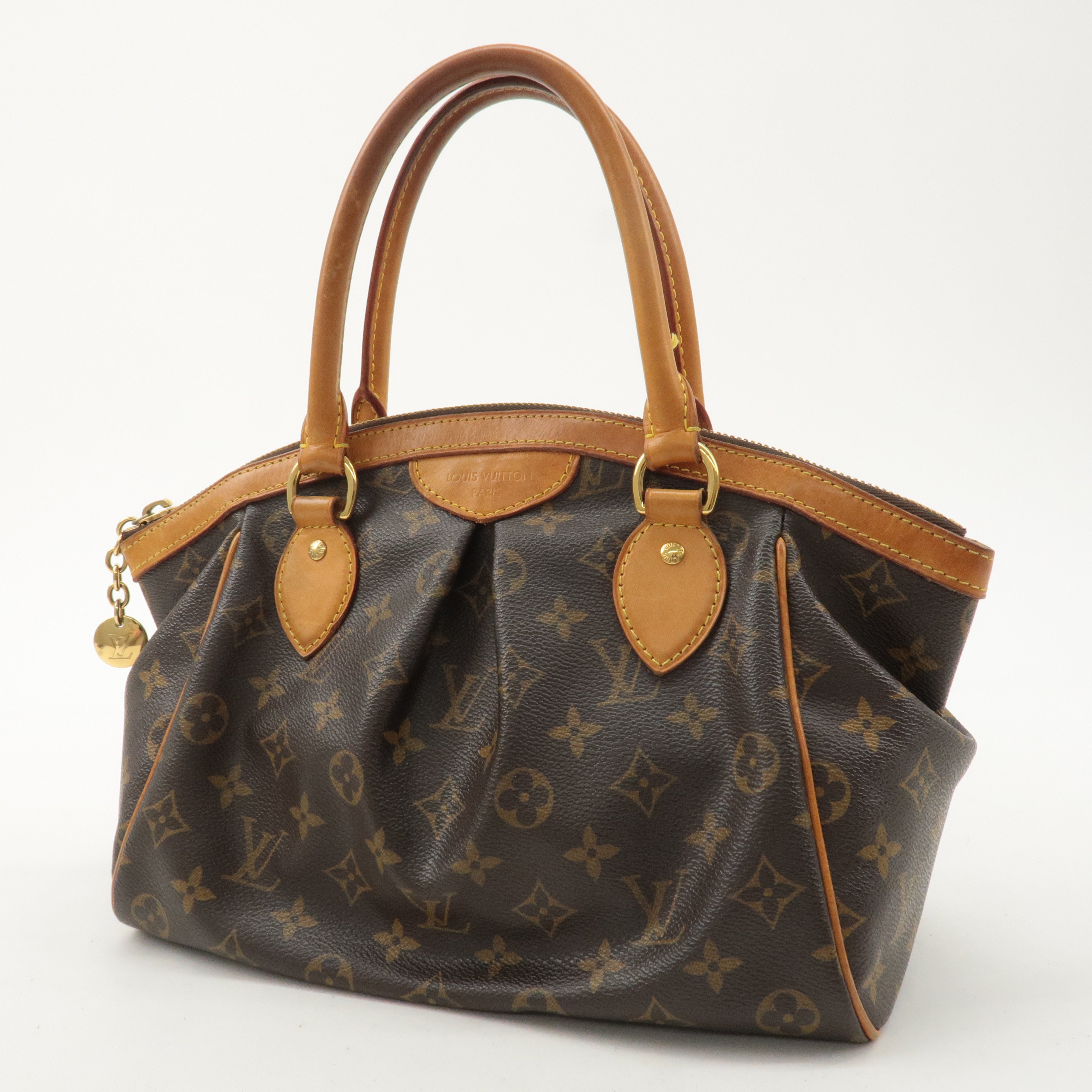 Louis Vuitton Monogram Tivoli PM Hand Bag Brown M40143