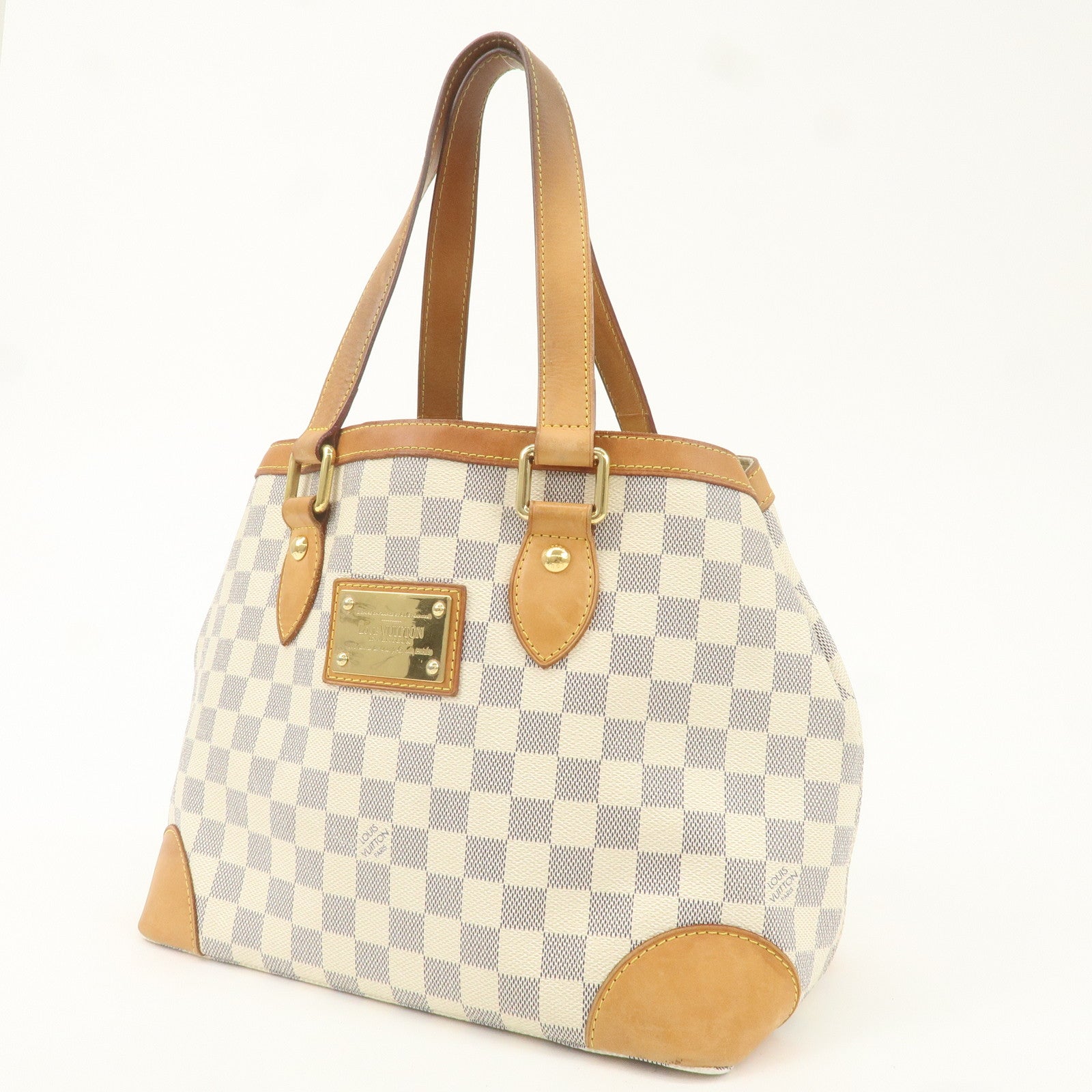 Louis Vuitton Damier Azur Hampstead PM Hand Bag Ivory N51207