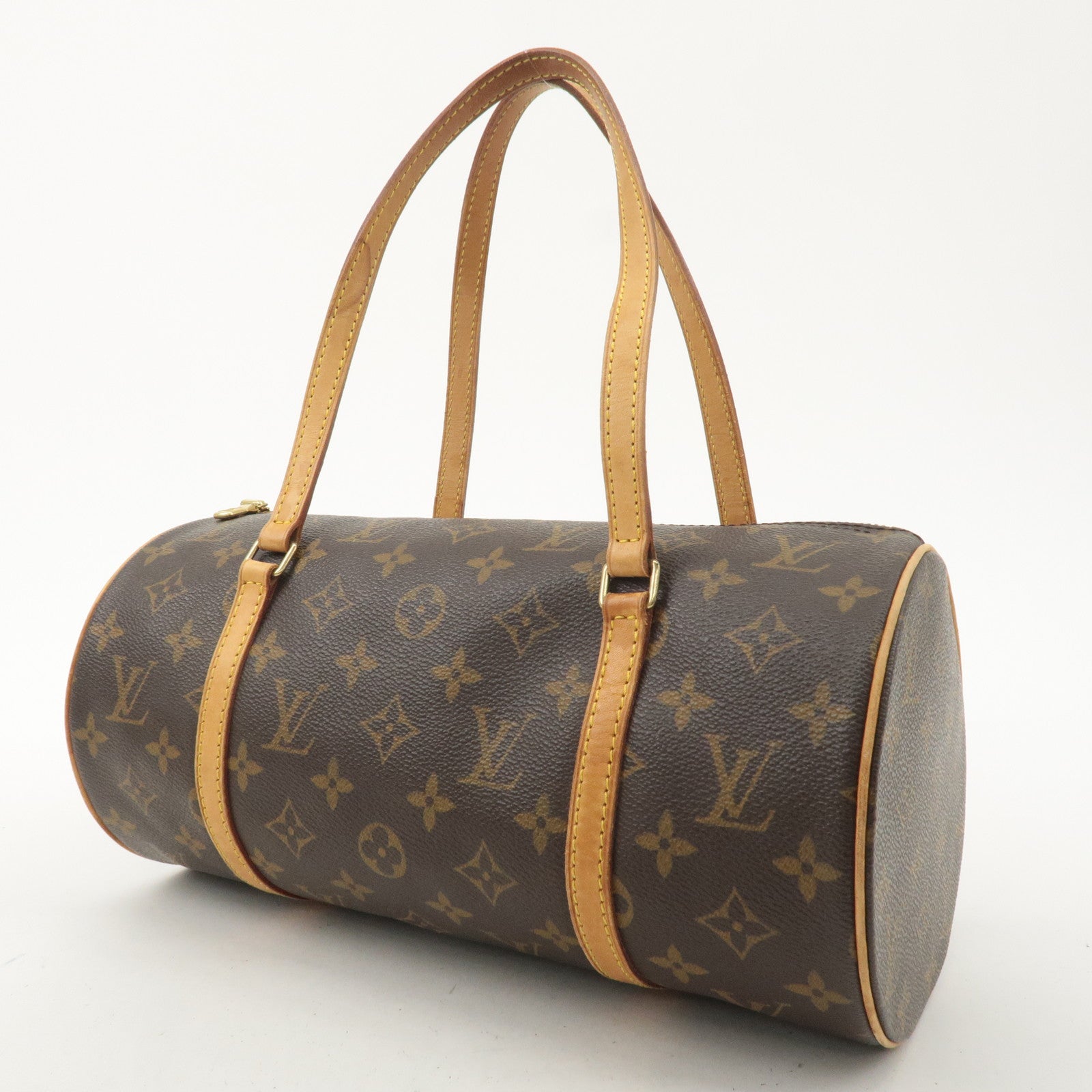 Louis Vuitton Monogram Papillon 30 Hand Bag Brown M51385