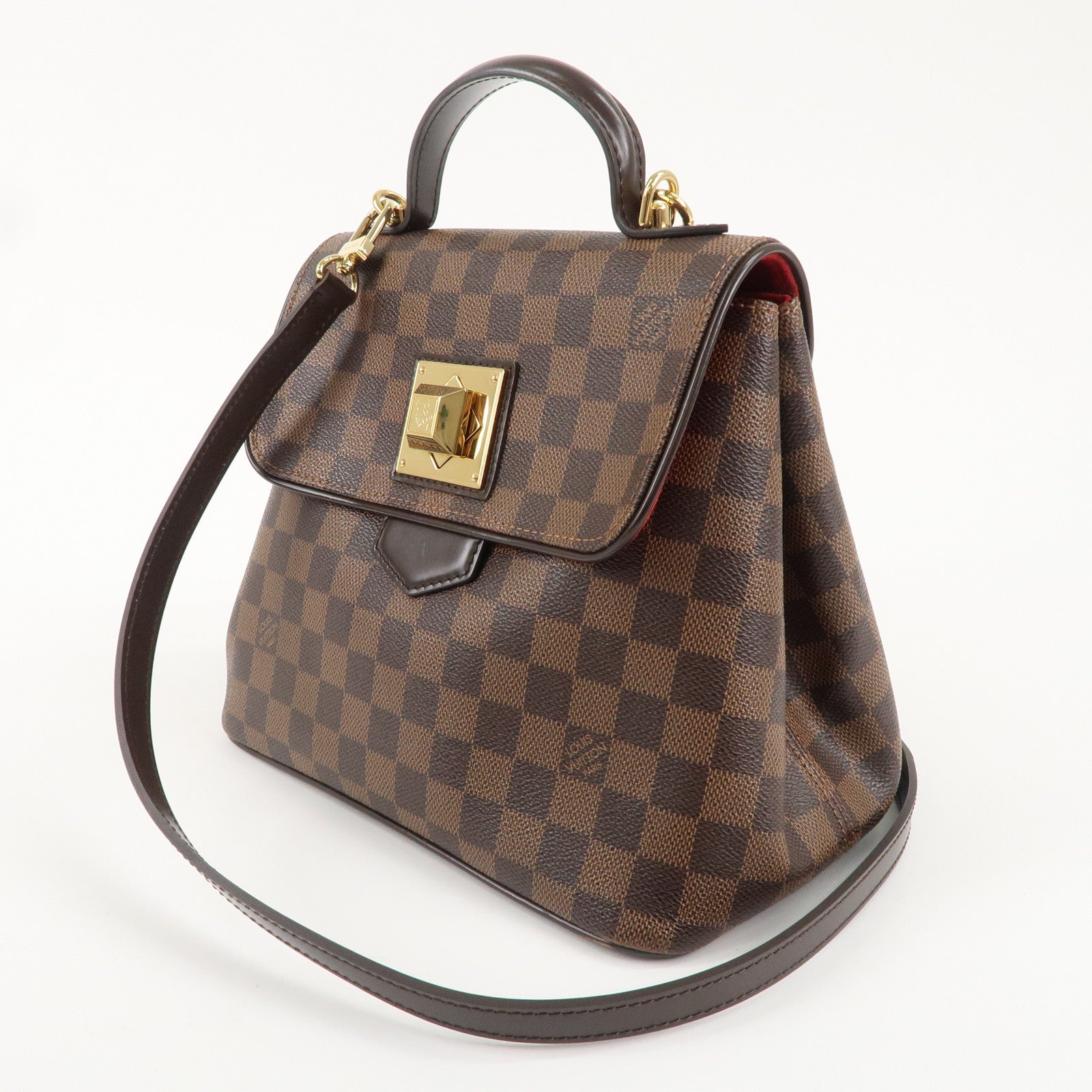 Louis Vuitton Damier Bergamo PM 2Way Shoulder Bag Brown N41167