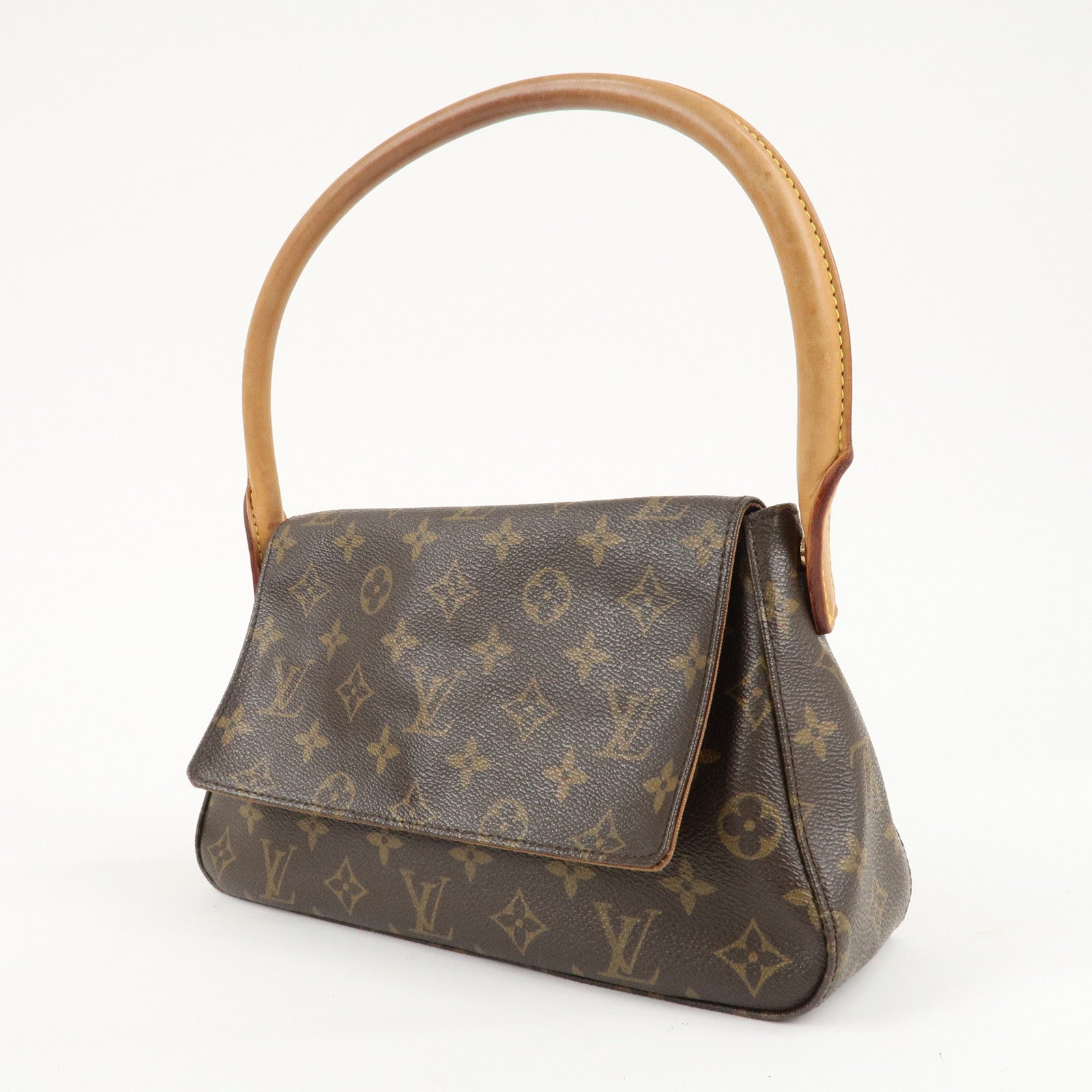 Louis Vuitton Monogram Mini Looping Shoulder Bag Hand Bag M51147 Used