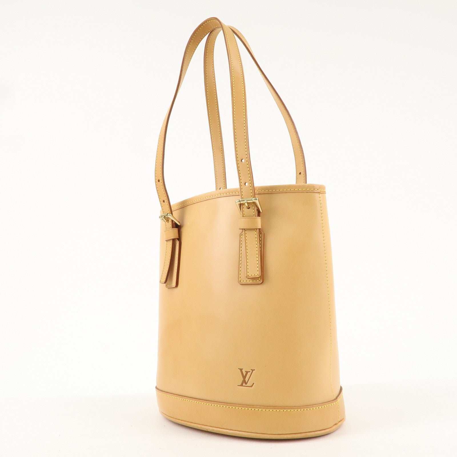 Louis Vuitton Nomad Bucket PM Hand Bag Tote Bag Natural M85001