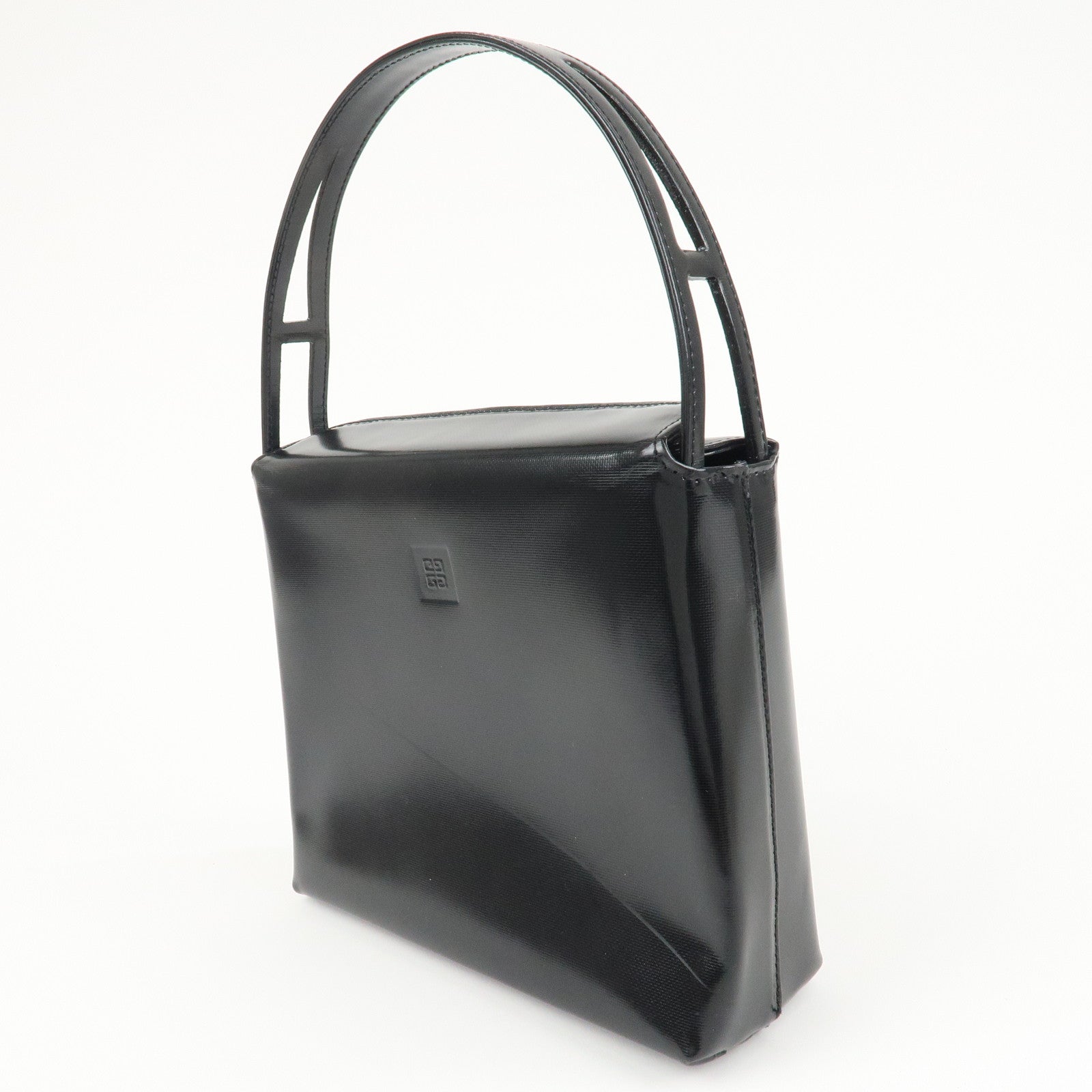 GIVENCHY PVC Anastasia Hand Bag Shoulder Bag Black Used