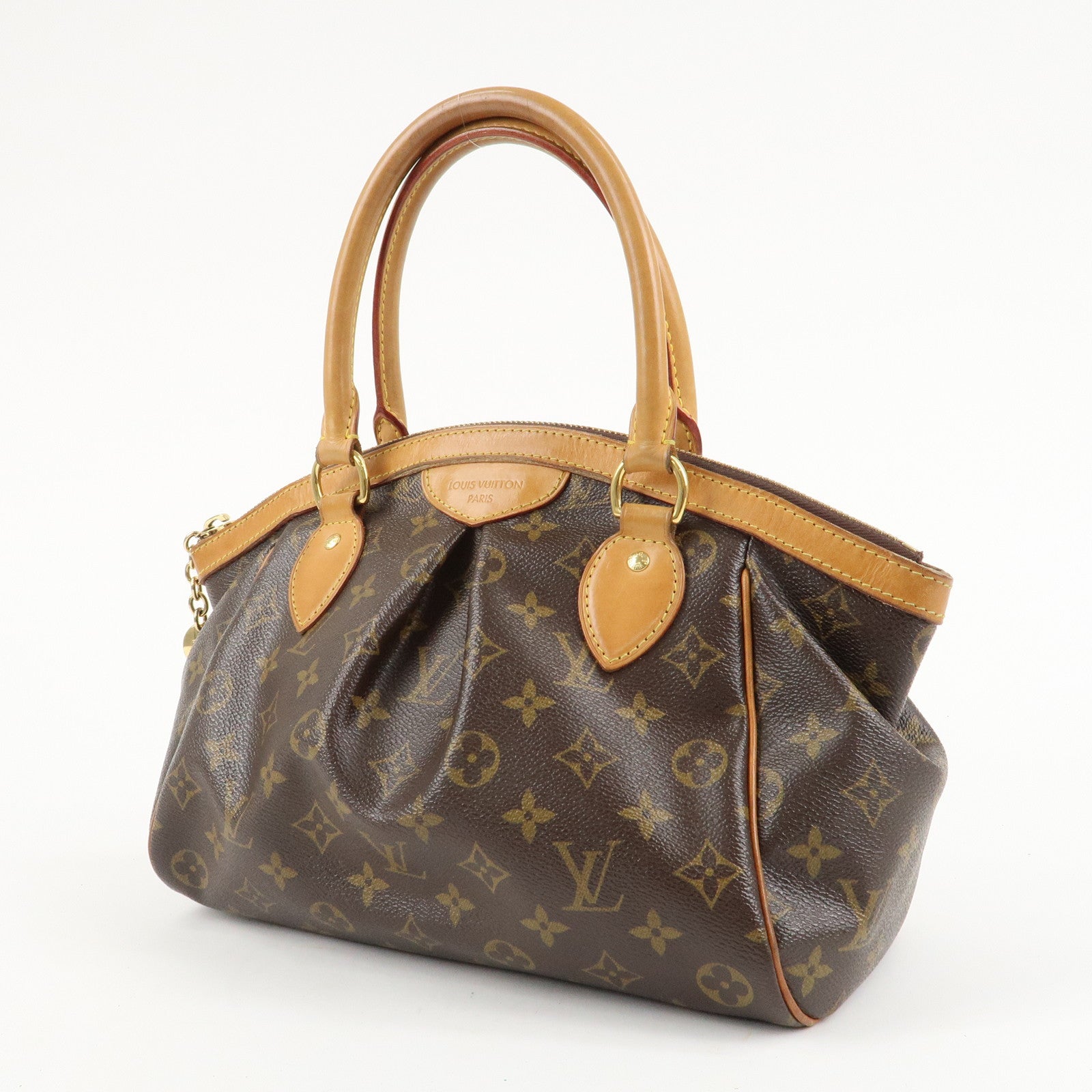 Louis Vuitton Monogram Tivoli PM Hand Bag Brown M40143 Used