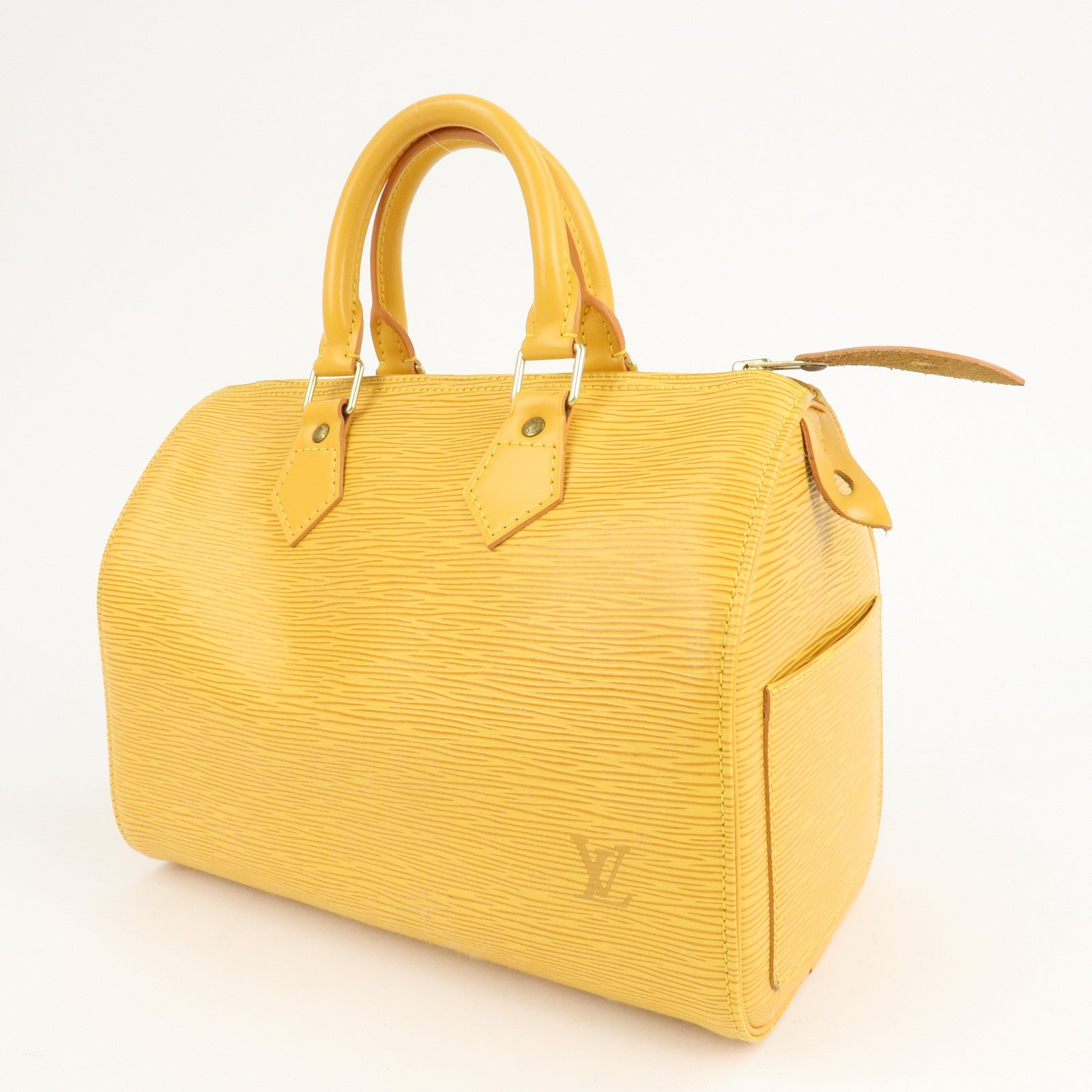 Louis Vuitton Epi Speedy 25 Boston Bag Hand Bag Yellow M43019 Used