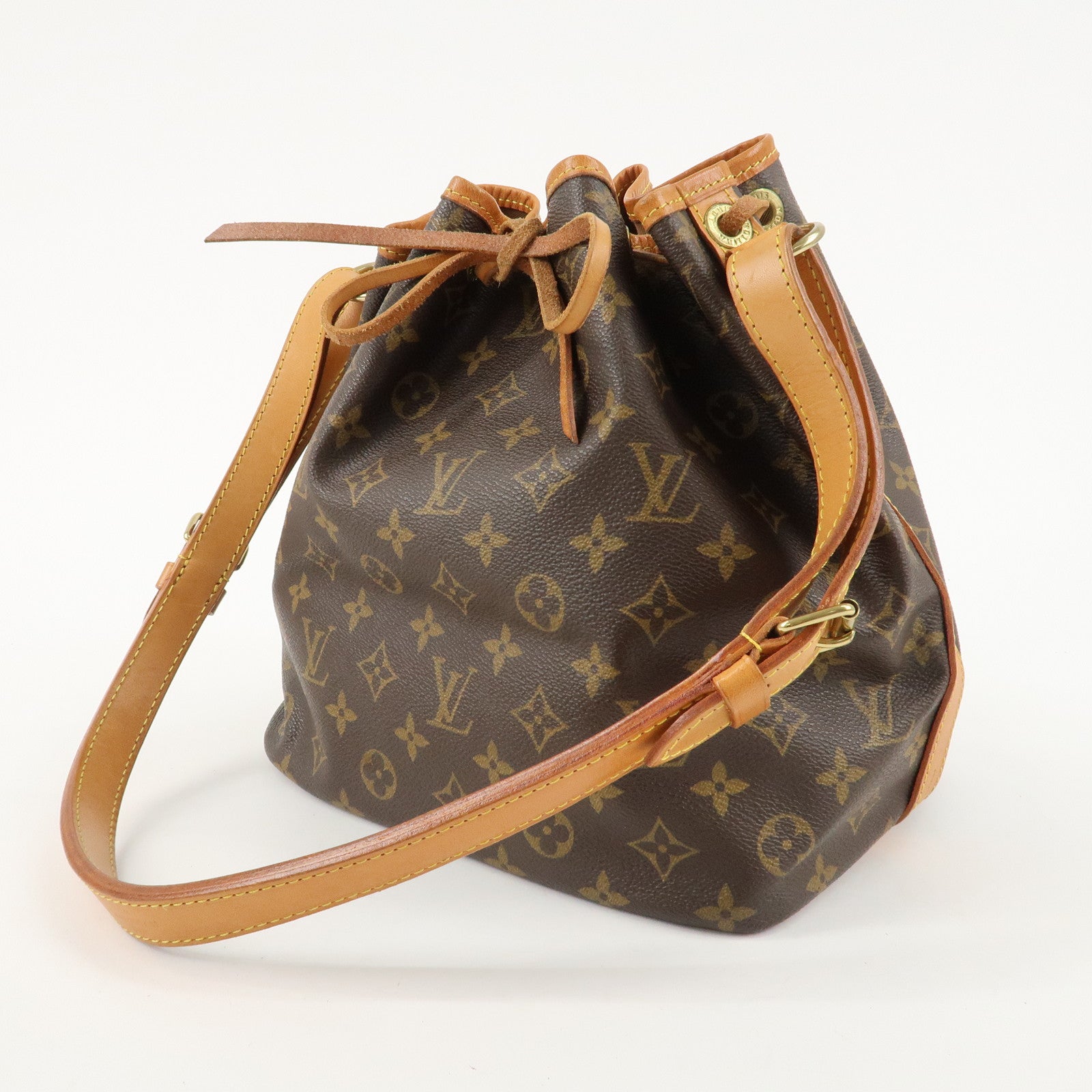 Louis Vuitton Monogram Petit Noe Shoulder Bag Brown M42226 Used