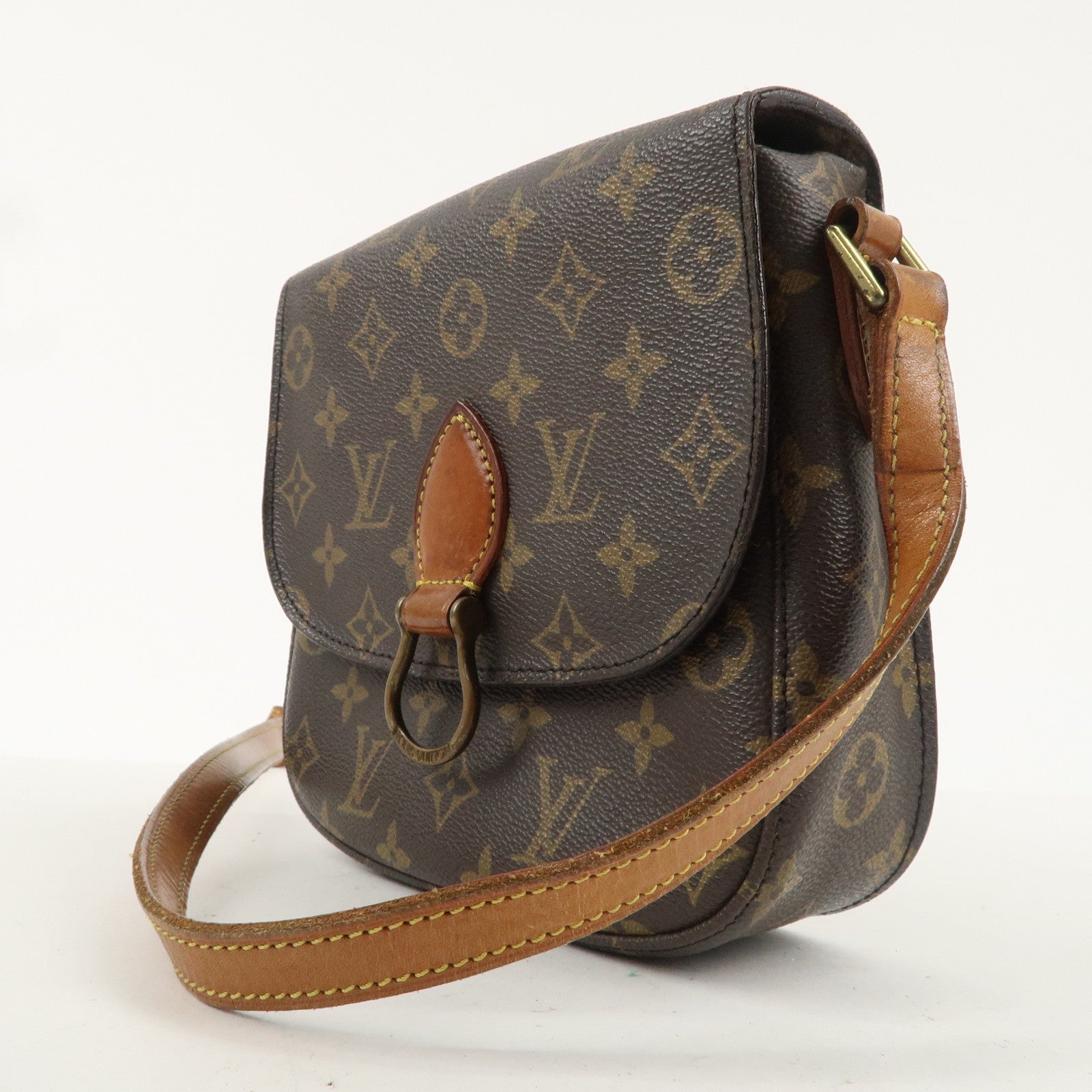 Louis Vuitton Monogram Saint Cloud MM Shoulder Bag Brown M51243