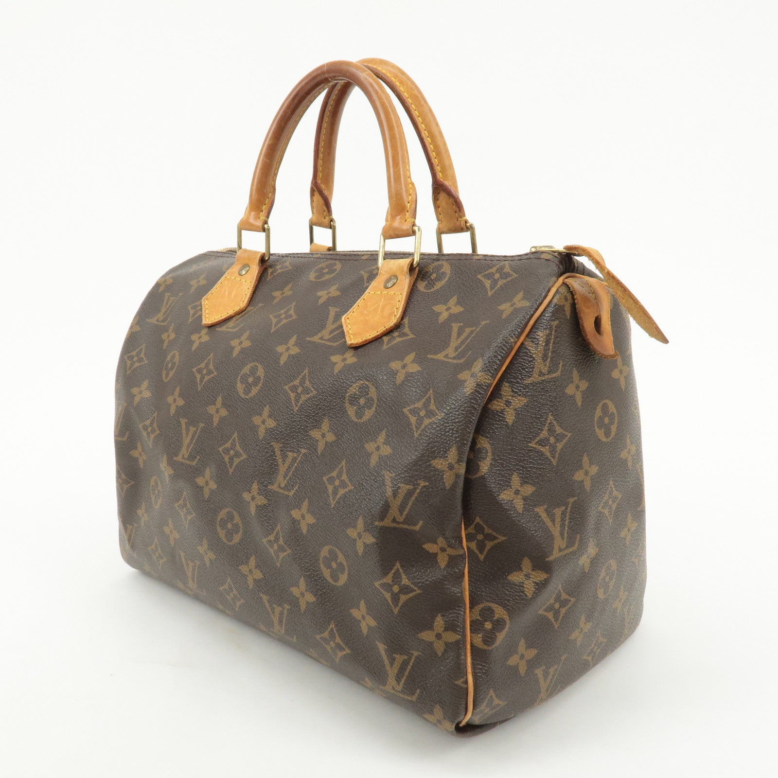 Louis Vuitton Monogram Speedy 30 Hand Bag Boston Bag M41526 Used