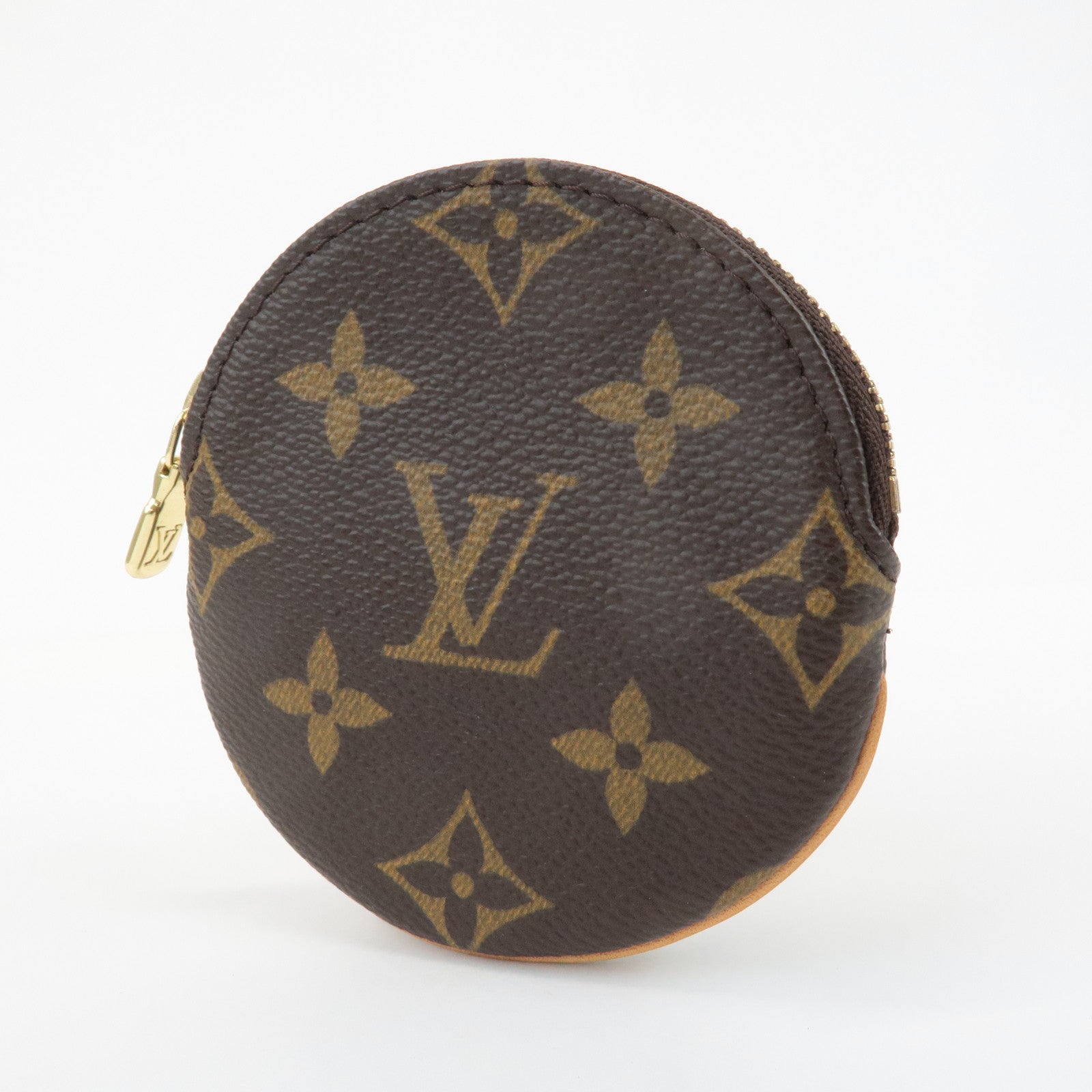 Louis Vuitton Monogram Porte Monnaie Rond Coin Case M61926 Used