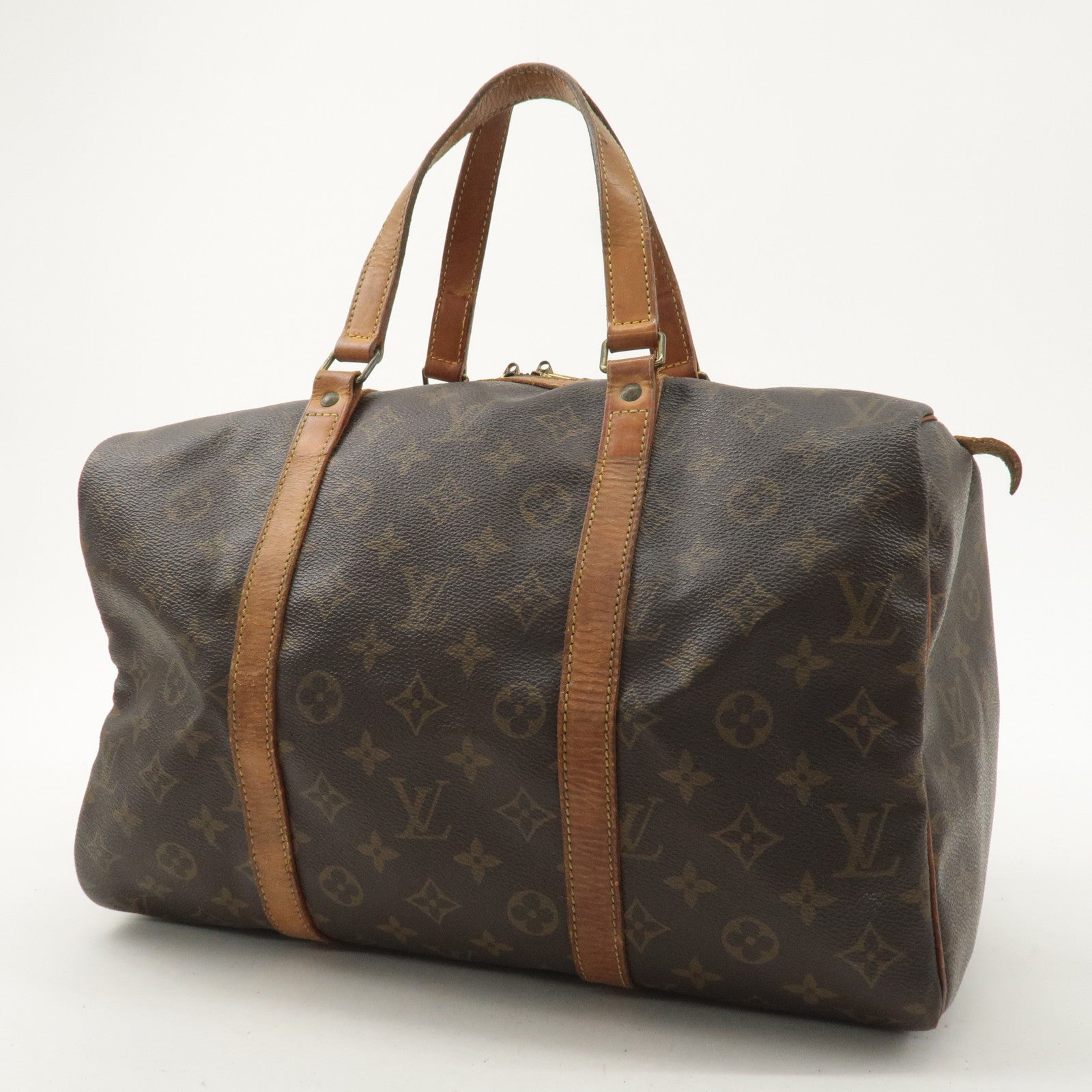 Louis Vuitton Monogram Sac Souple 35 Boston Bag Brown M41626