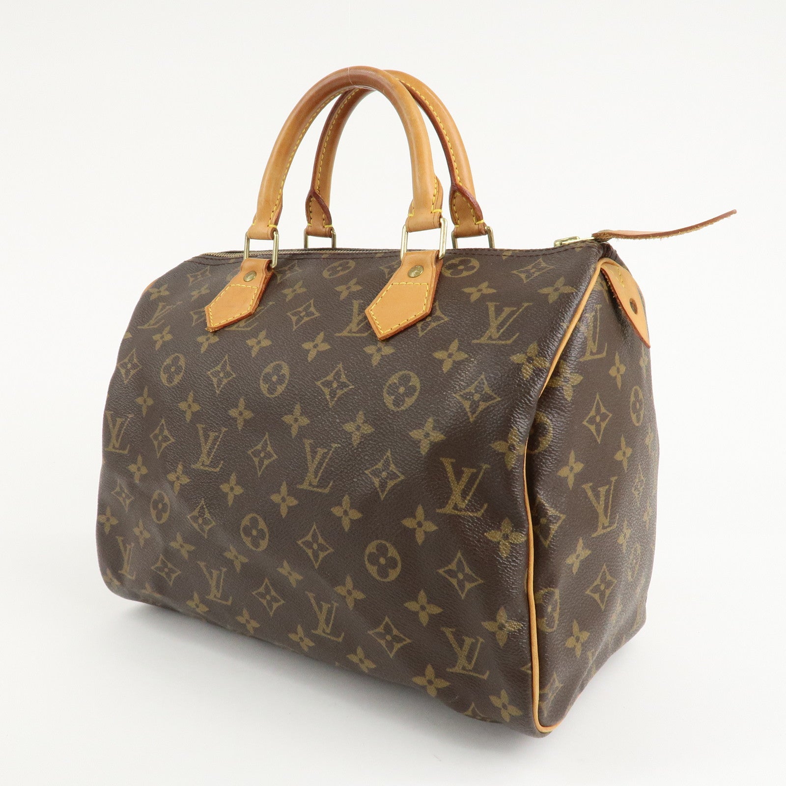 Louis Vuitton Monogram Speedy 30 Hand Bag Boston Bag M41108 Used