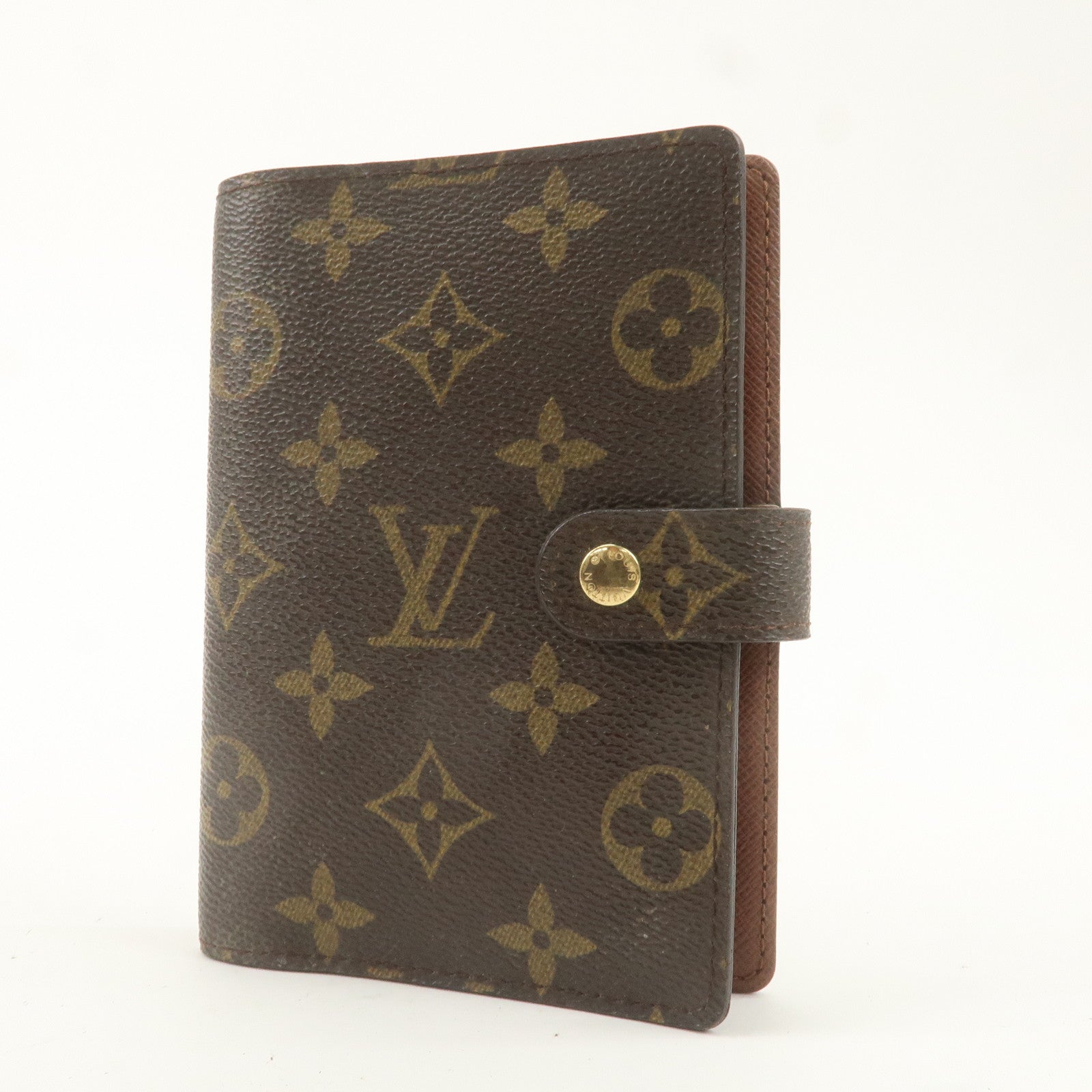 Louis Vuitton Monogram Agenda PM Planner Cover Brown R20005