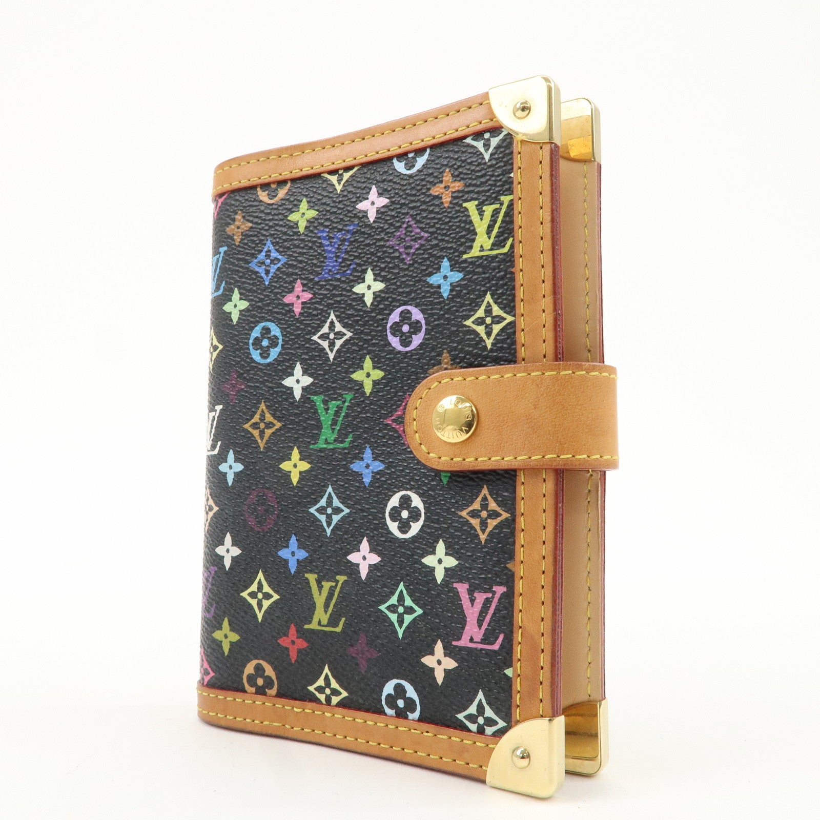 Louis Vuitton Monogram Multi Color Agenda PM Planner Cover R20895 Used