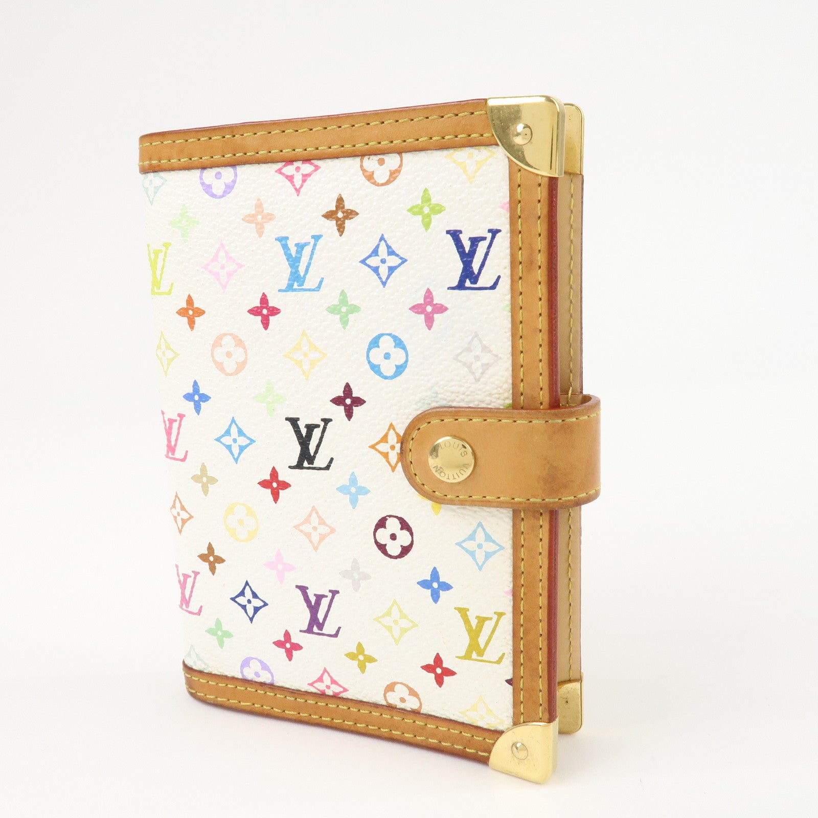 Louis Vuitton Monogram Multi Color Agenda PM Planner Cover R20896 Used