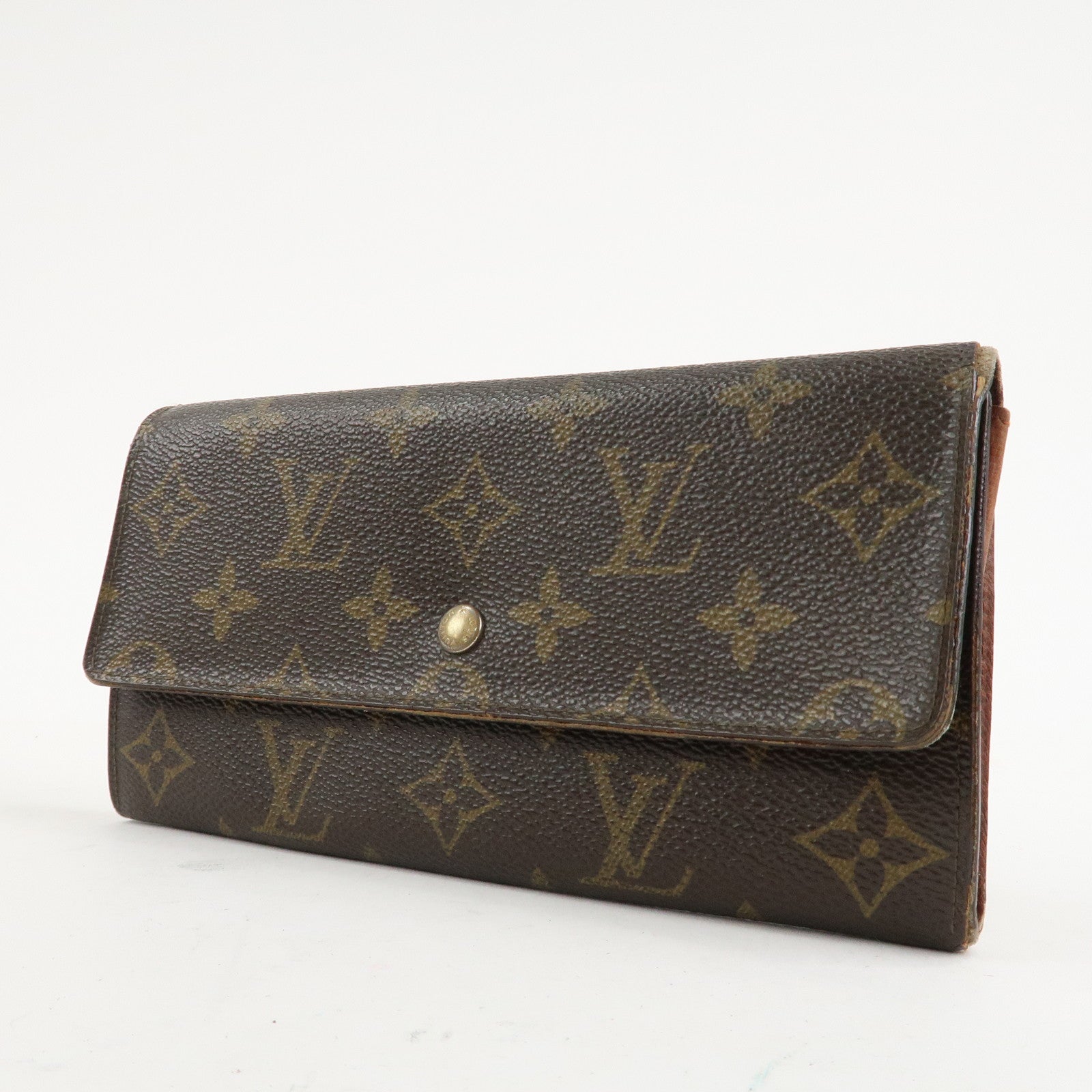 Louis Vuitton Monogram Set of 2 Long Wallet Brown M61723