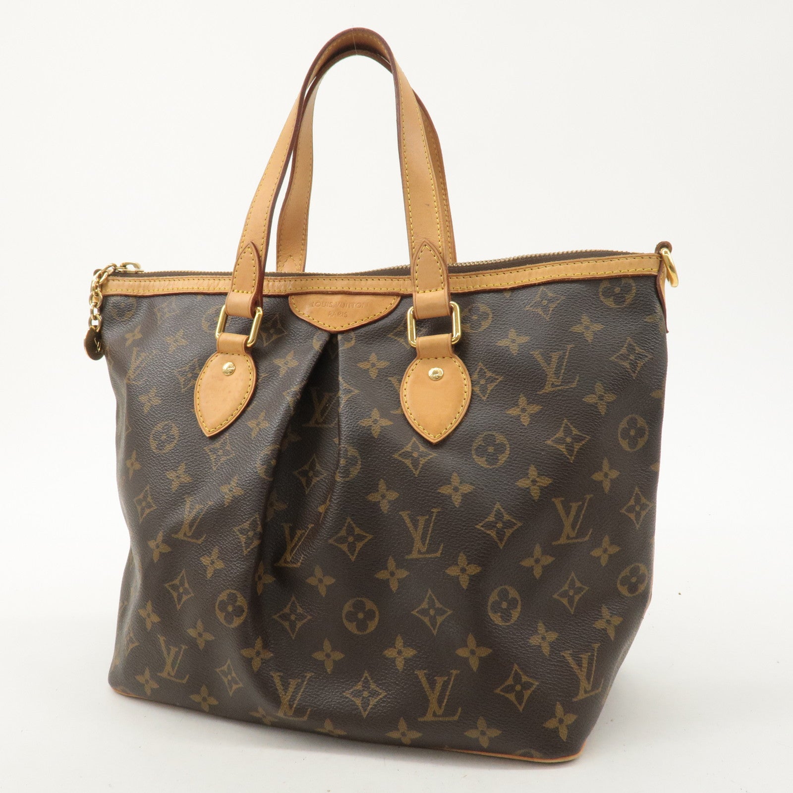 Louis Vuitton Monogram Palermo PM 2Way Hand Bag Brown M40145