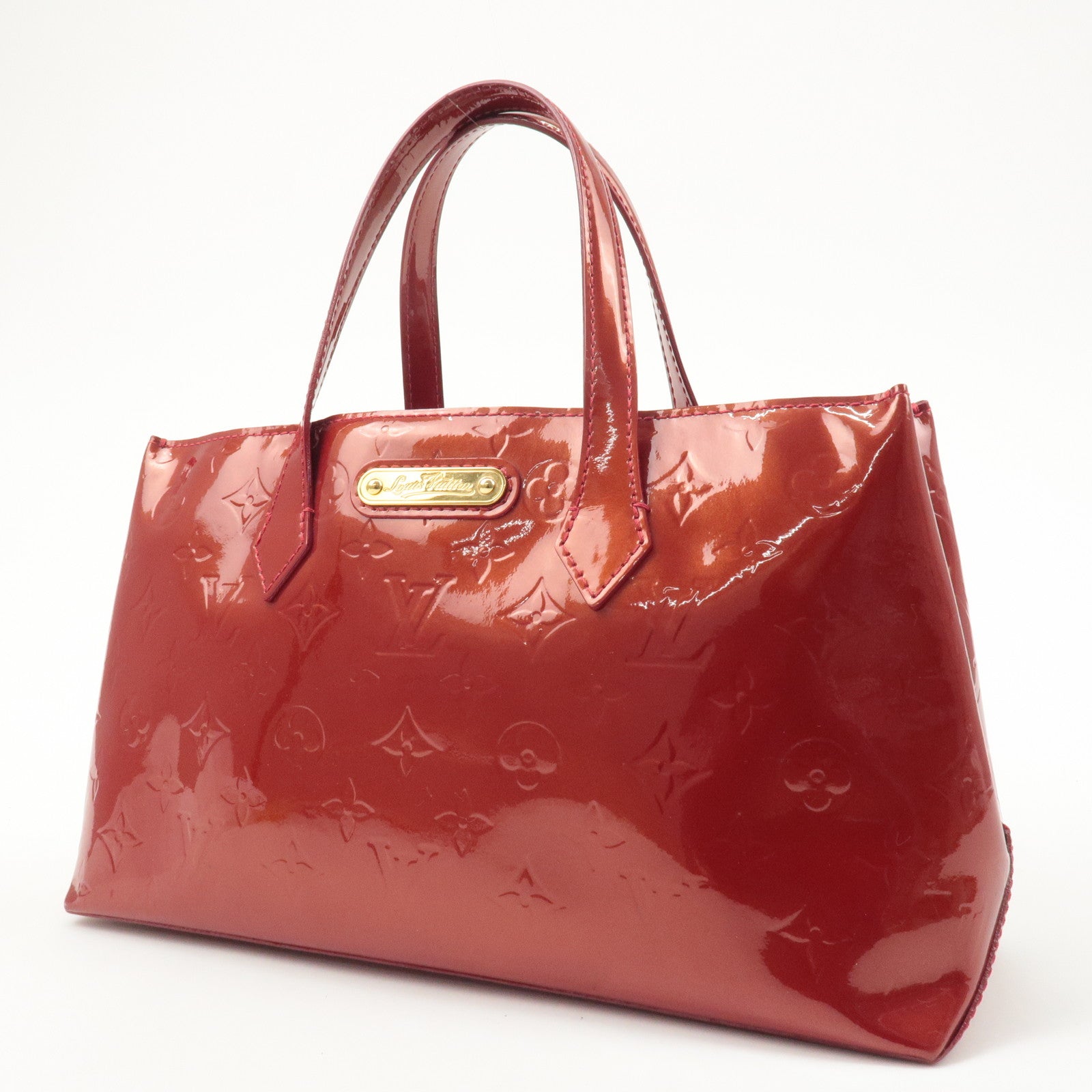 Louis Vuitton Monogram Vernis Wilshire PM Pomme d
Amour M93642