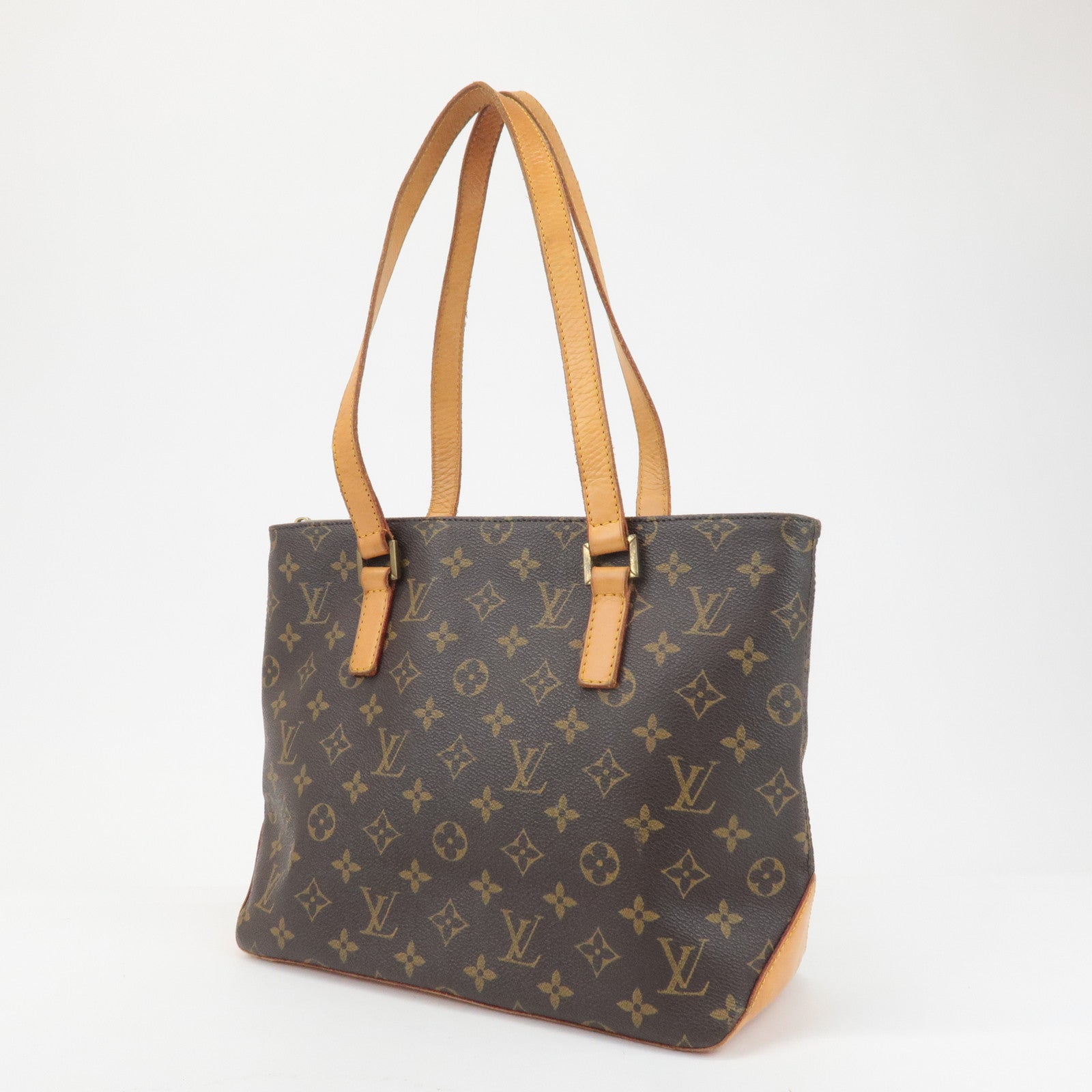 Louis Vuitton Monogram Cabas Piano Tote Bag Hand Bag M51148 Used