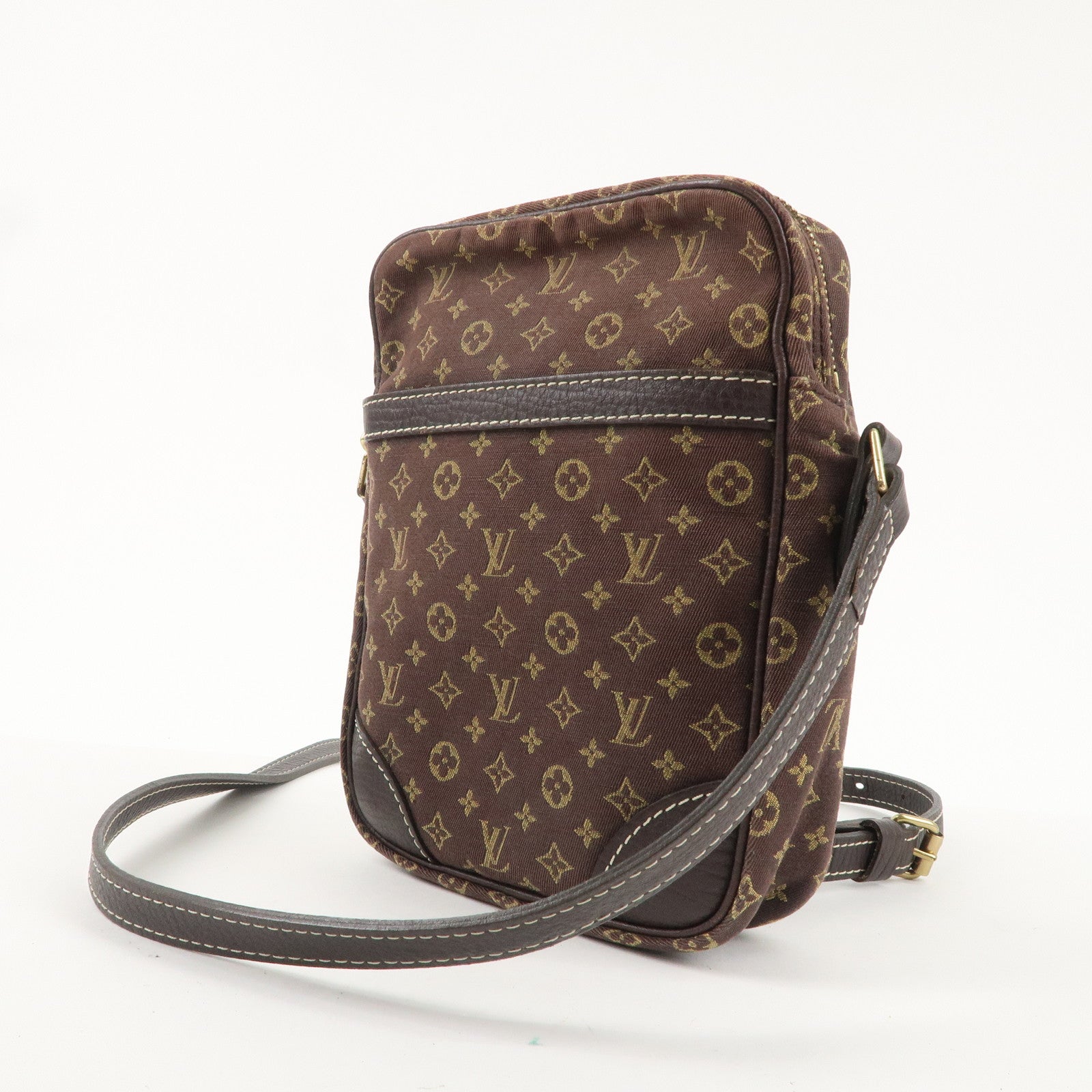 Louis Vuitton Monogram Mini Lin Danube Shoulder Bag Brown M95228