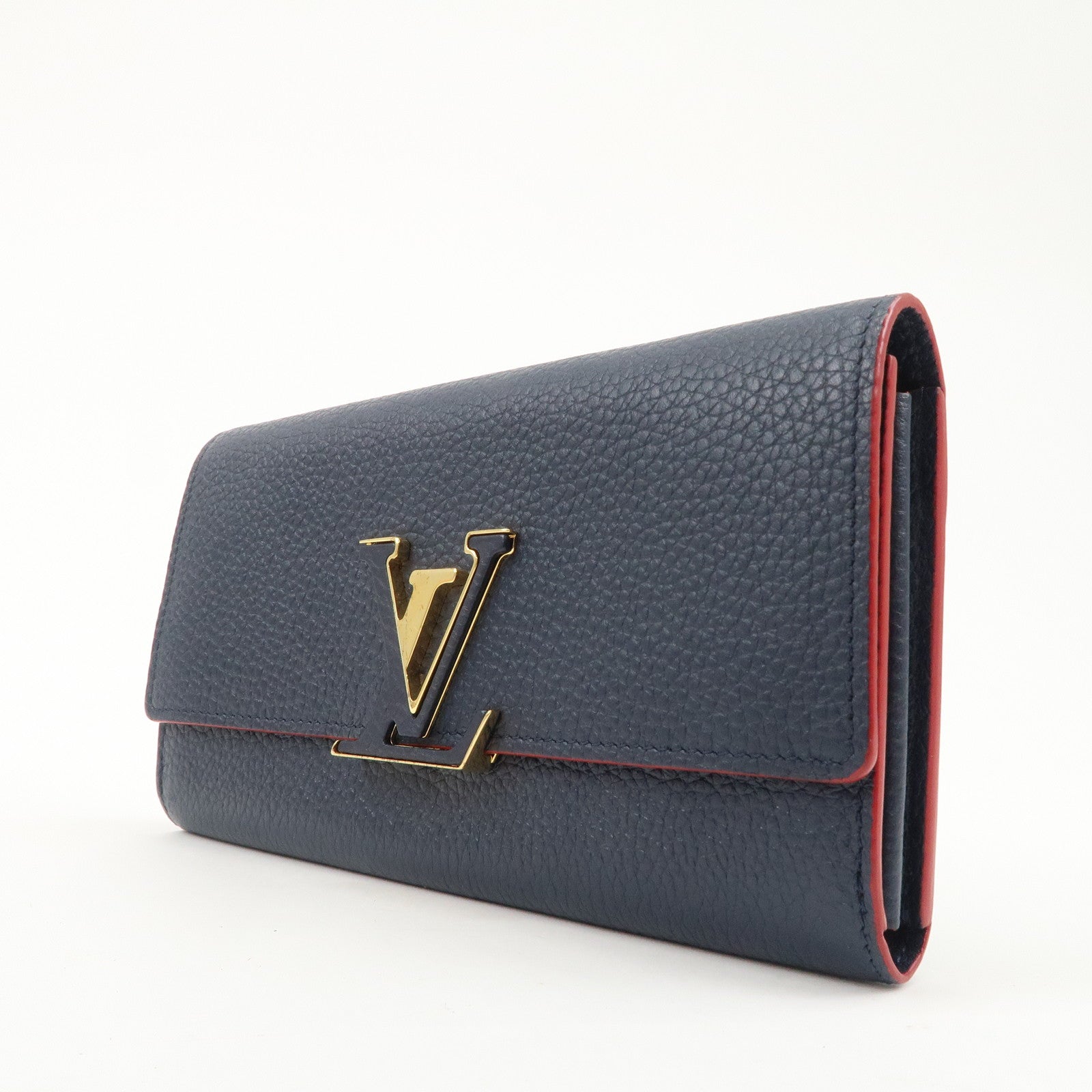 Louis Vuitton Portefeuille Capucines Long Wallet Navy M63739