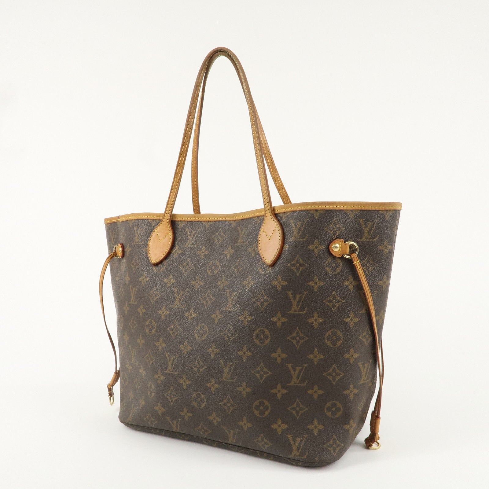 Louis Vuitton Monogram Neverfull MM Tote Bag Brown M40156