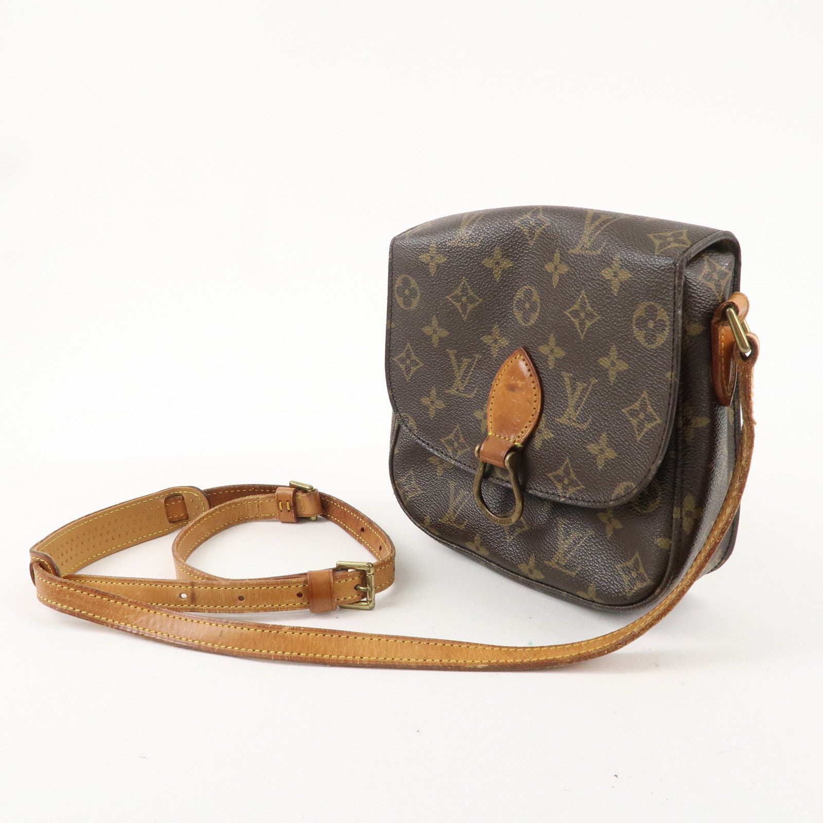 Louis Vuitton Monogram Saint Cloud MM Shoulder Bag Brown M51243