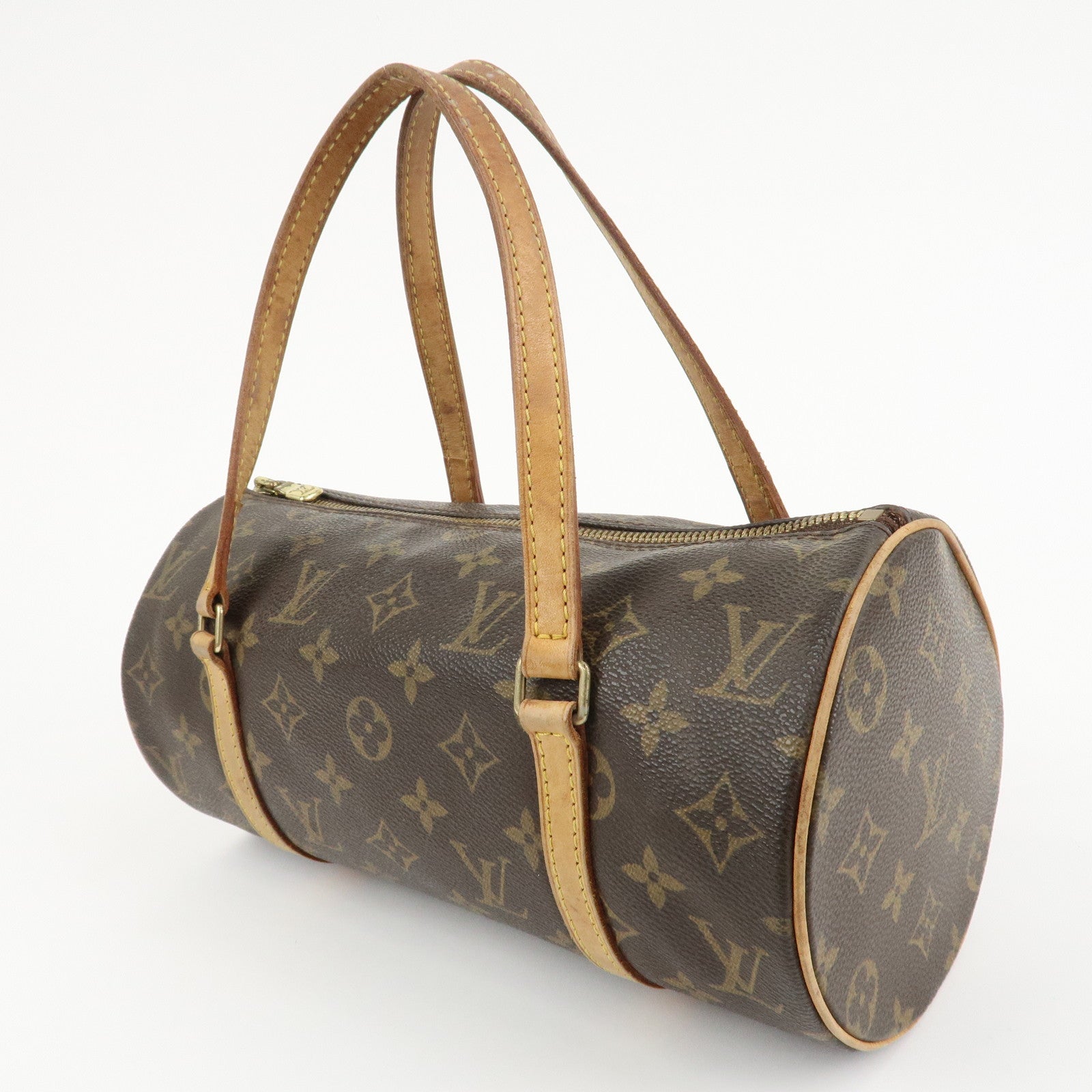 Louis Vuitton Monogram Papillon 26 Hand Bag Brown M51386 Used