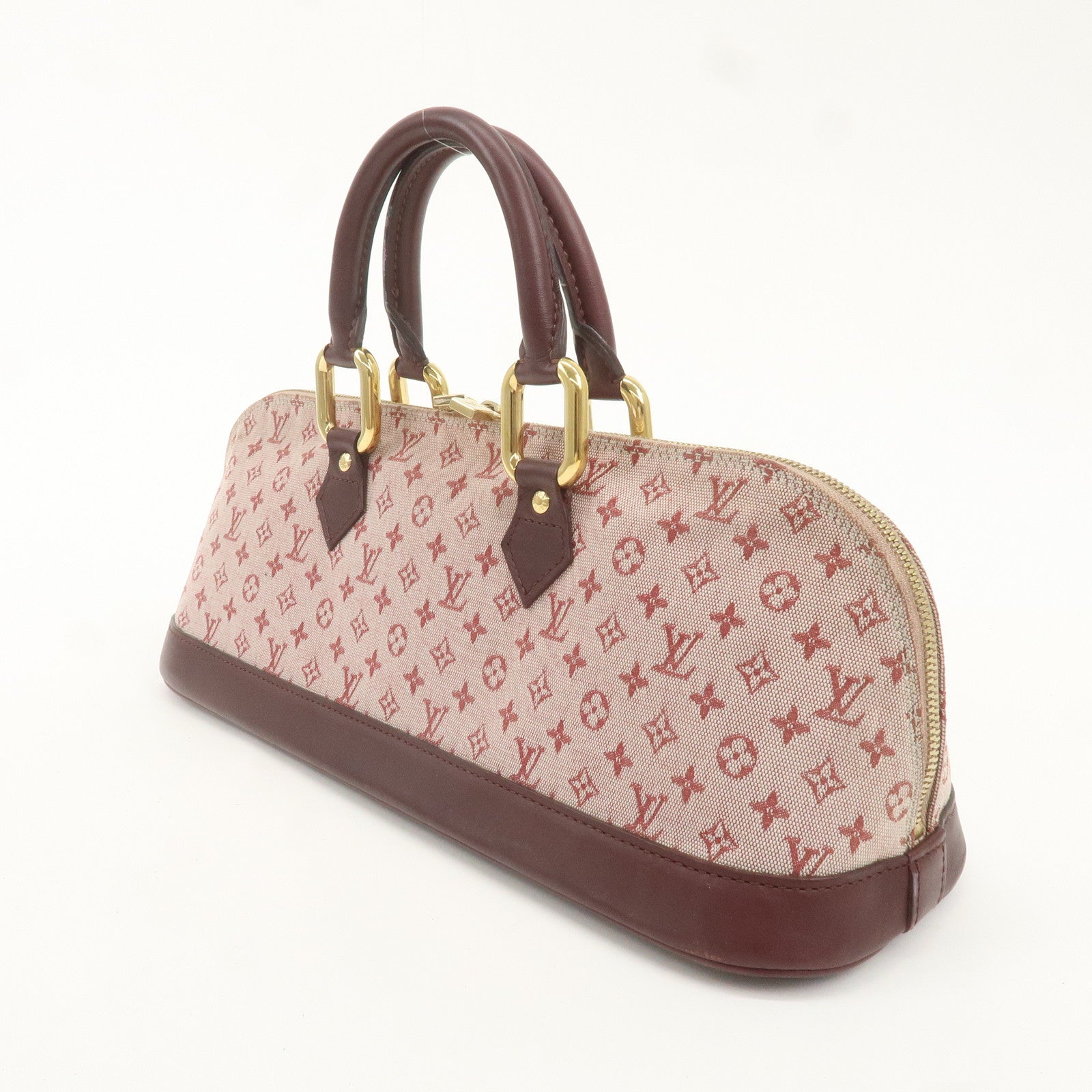 Louis Vuitton Monogram Mini Almaron Hand Bag Cerise M92207