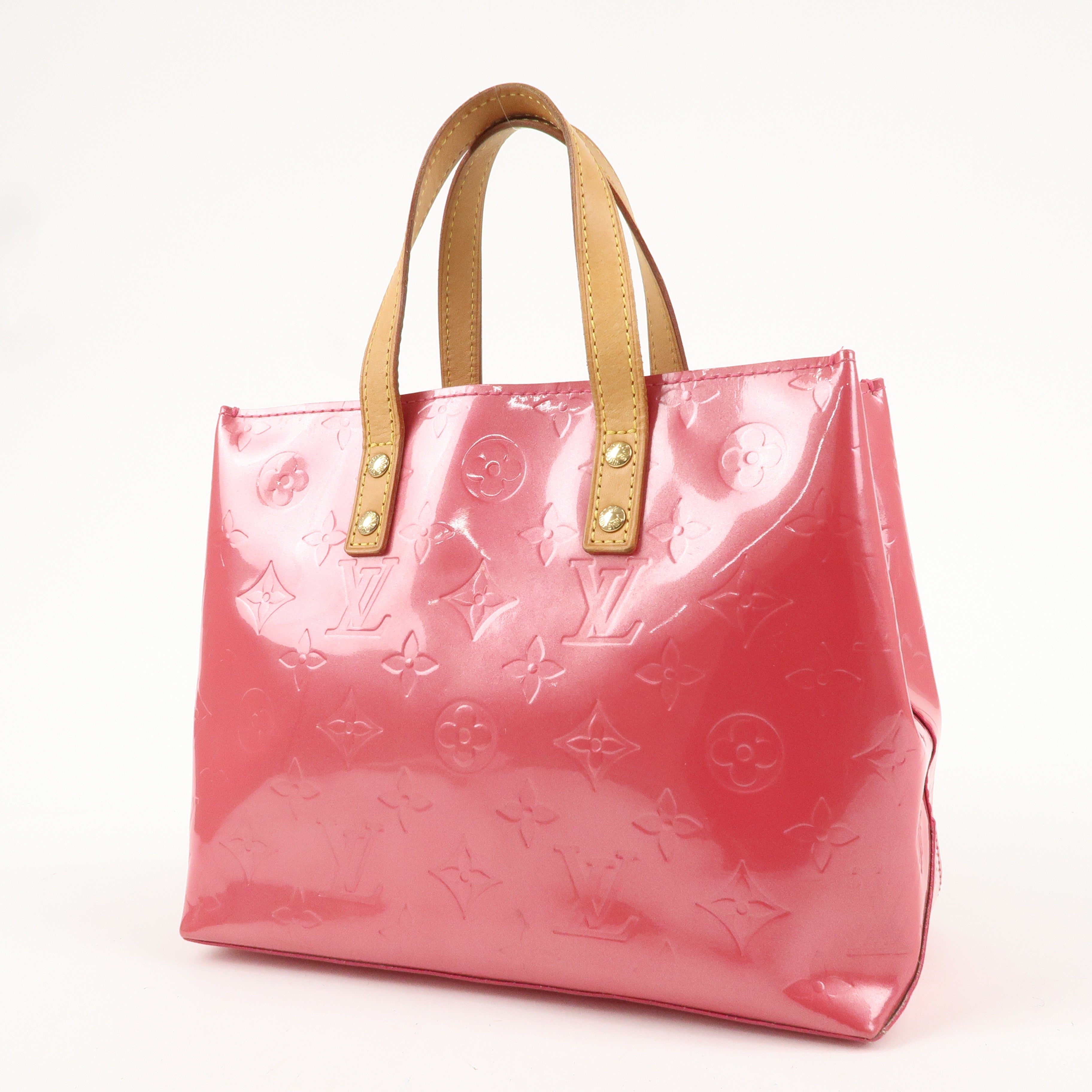 Louis Vuitton Monogram Vernis Lead PM Hand Bag Pink M991221