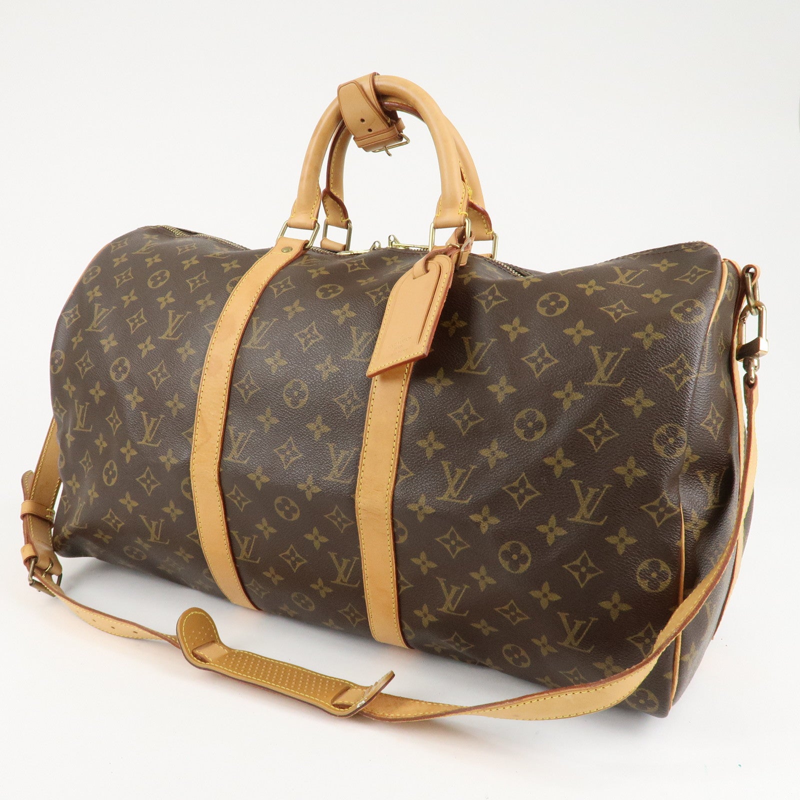 Louis Vuitton Monogram Keep All Bandouliere 50 Boston Bag M41416 Used