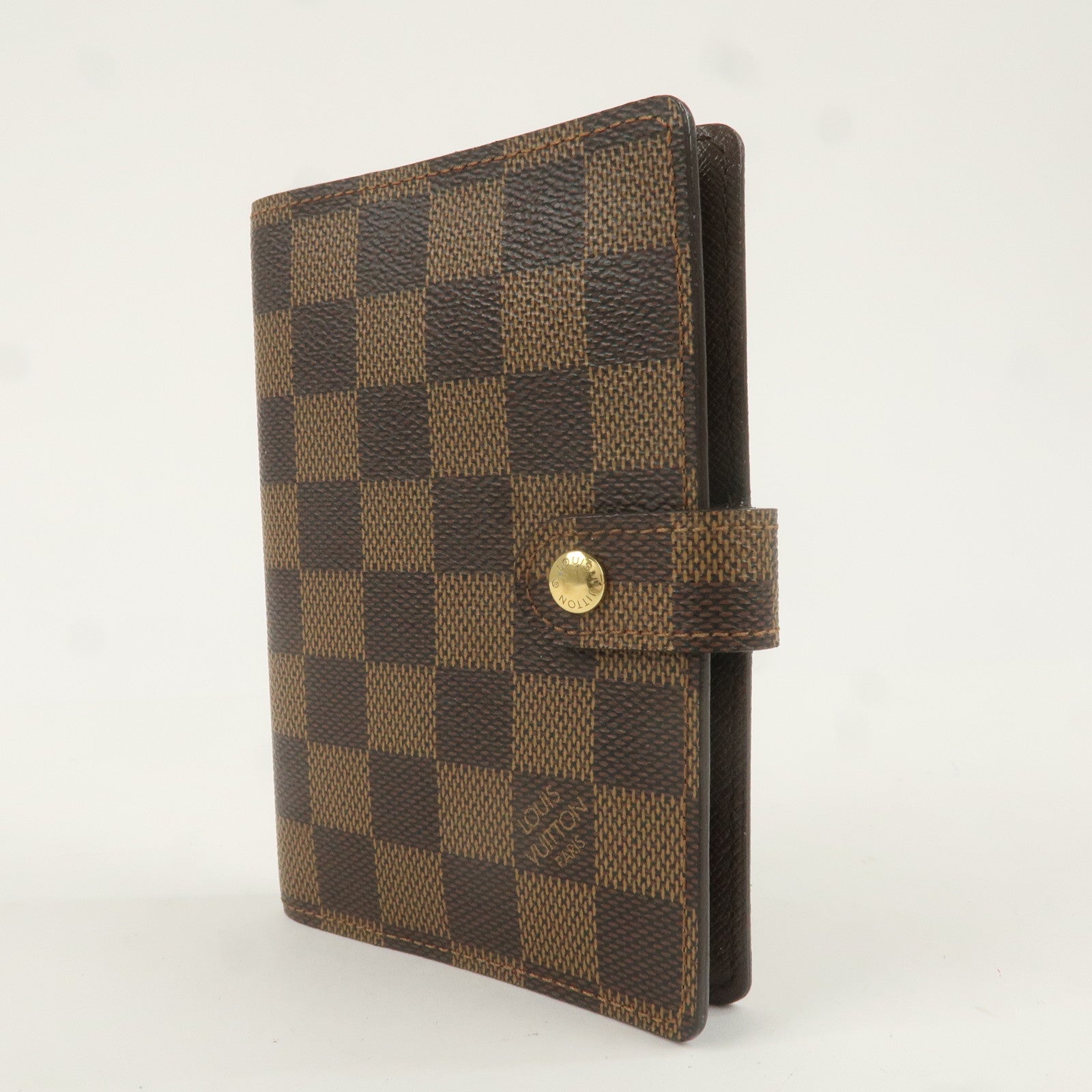 Louis Vuitton Damier Agenda PM Planner Cover Brown R20700