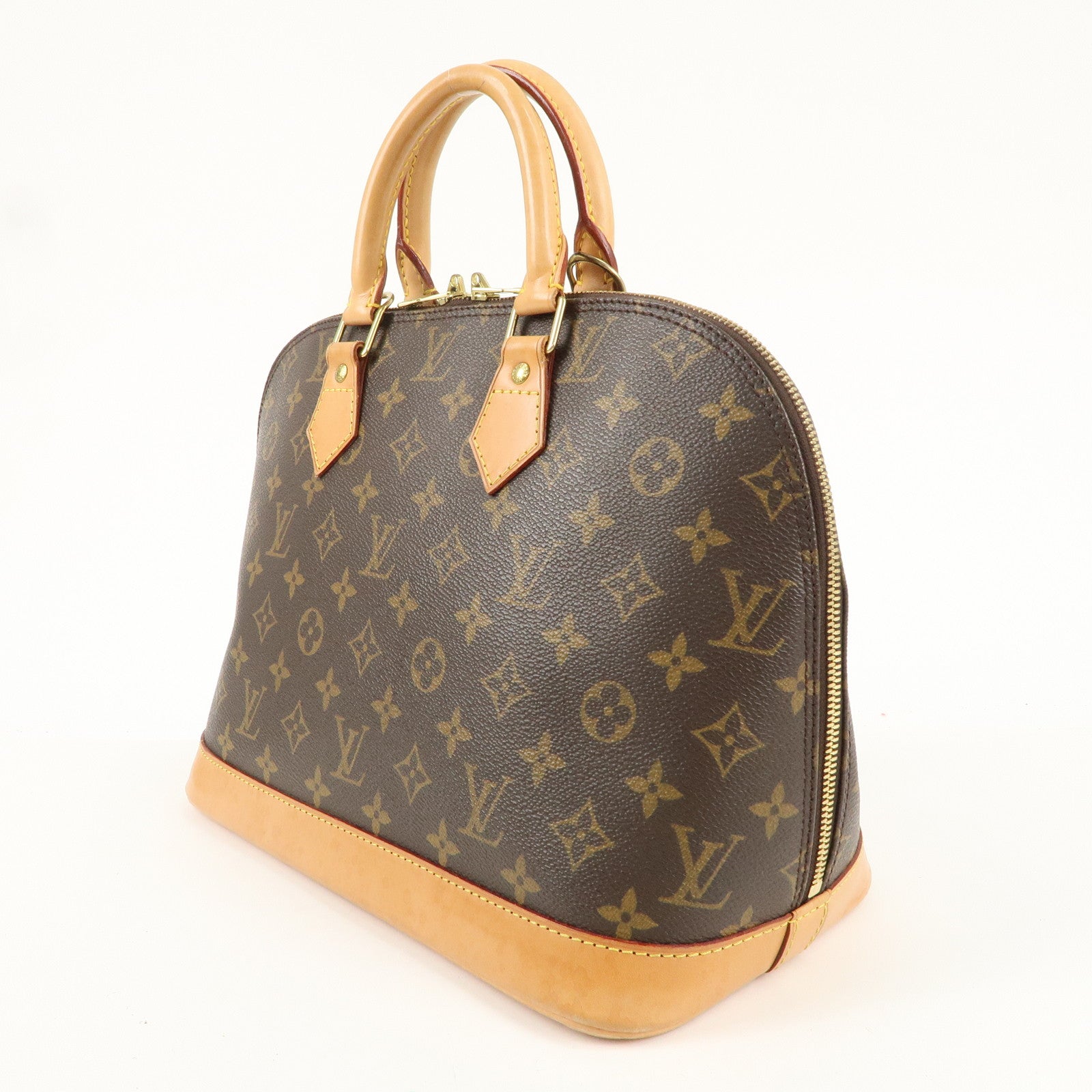 Louis Vuitton Monogram Alma Hand Bag Brown M51130