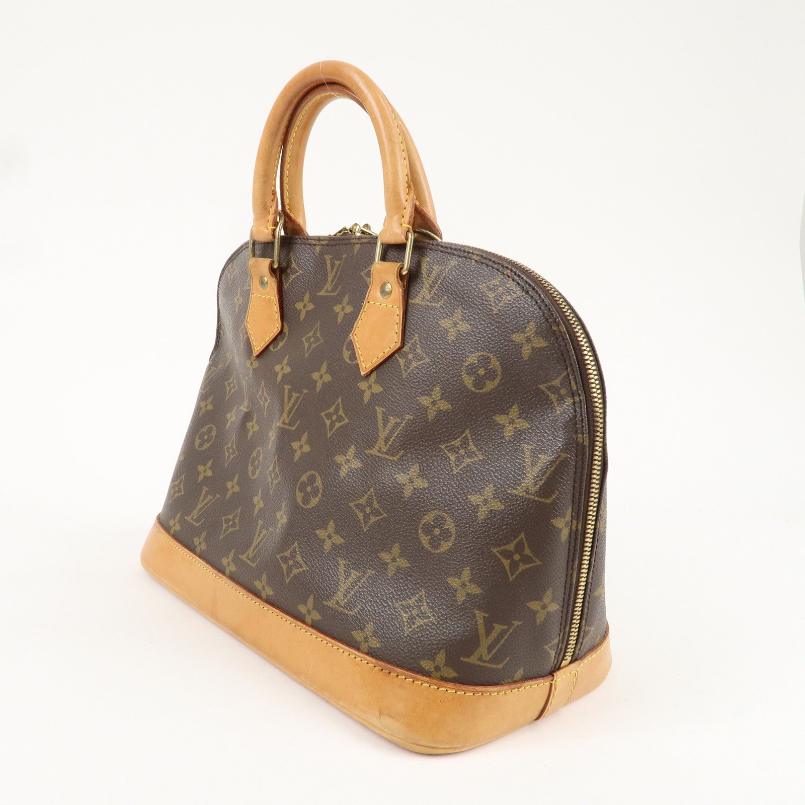 Louis Vuitton Monogram Alma Hand Bag Brown M51130