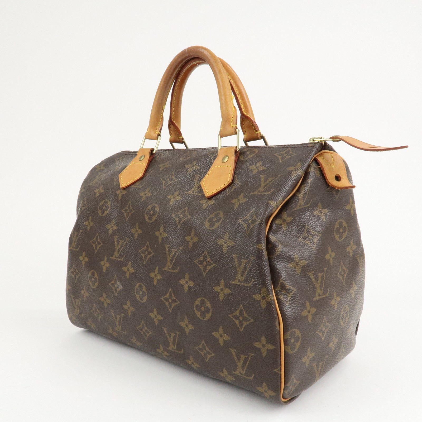 Louis Vuitton Monogram Speedy 30 Hand Bag Boston Bag M41526 Used