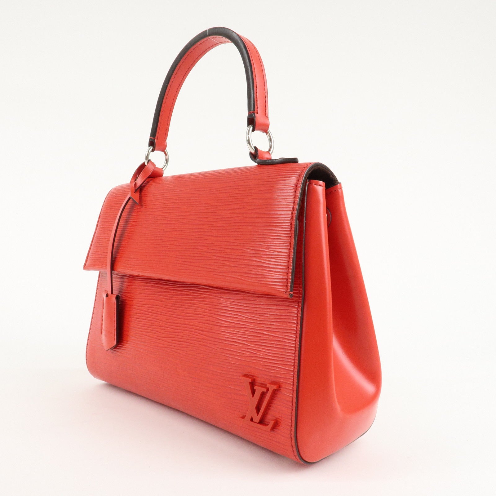 Louis Vuitton Epi Cluny BB Hand Bag Coquelicot M41337 Used