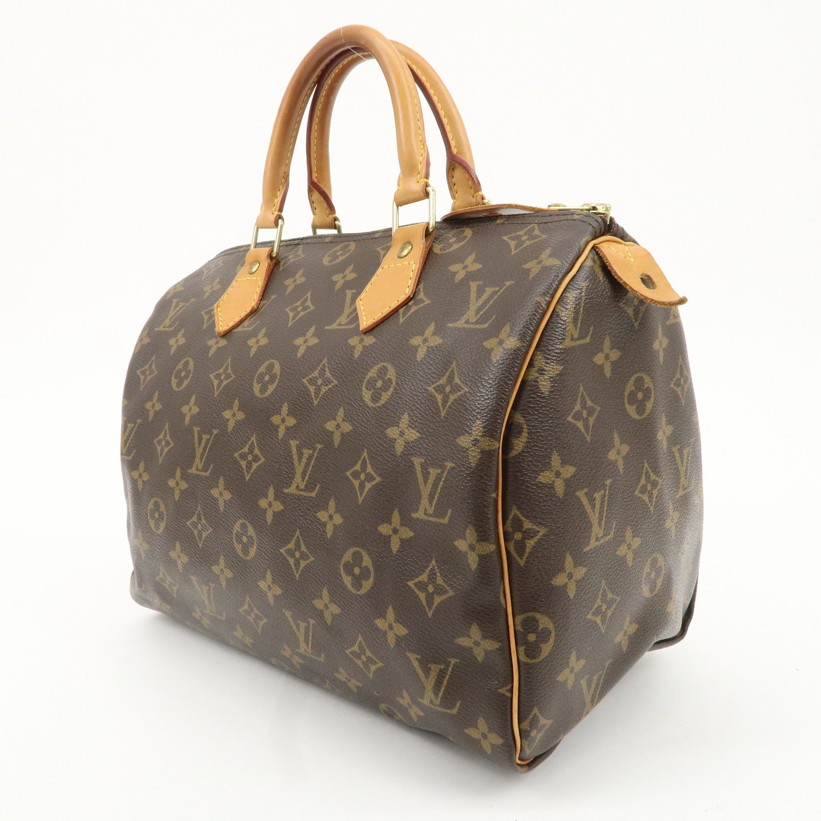 Louis Vuitton Monogram Speedy 30 Hand Bag Boston Bag M41526 Used