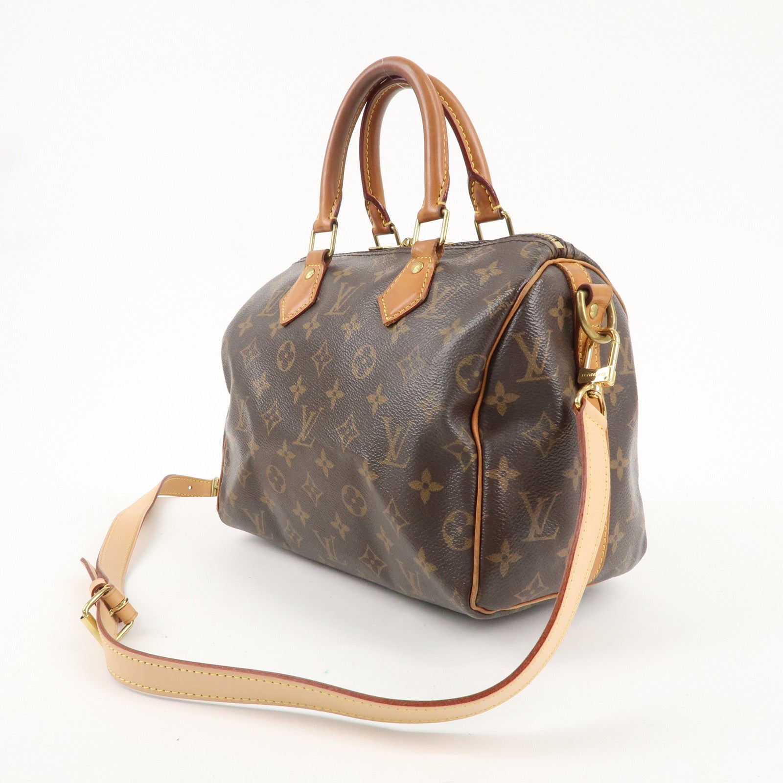 Louis Vuitton Monogram Speedy Bandouliere 25 Brown M41113