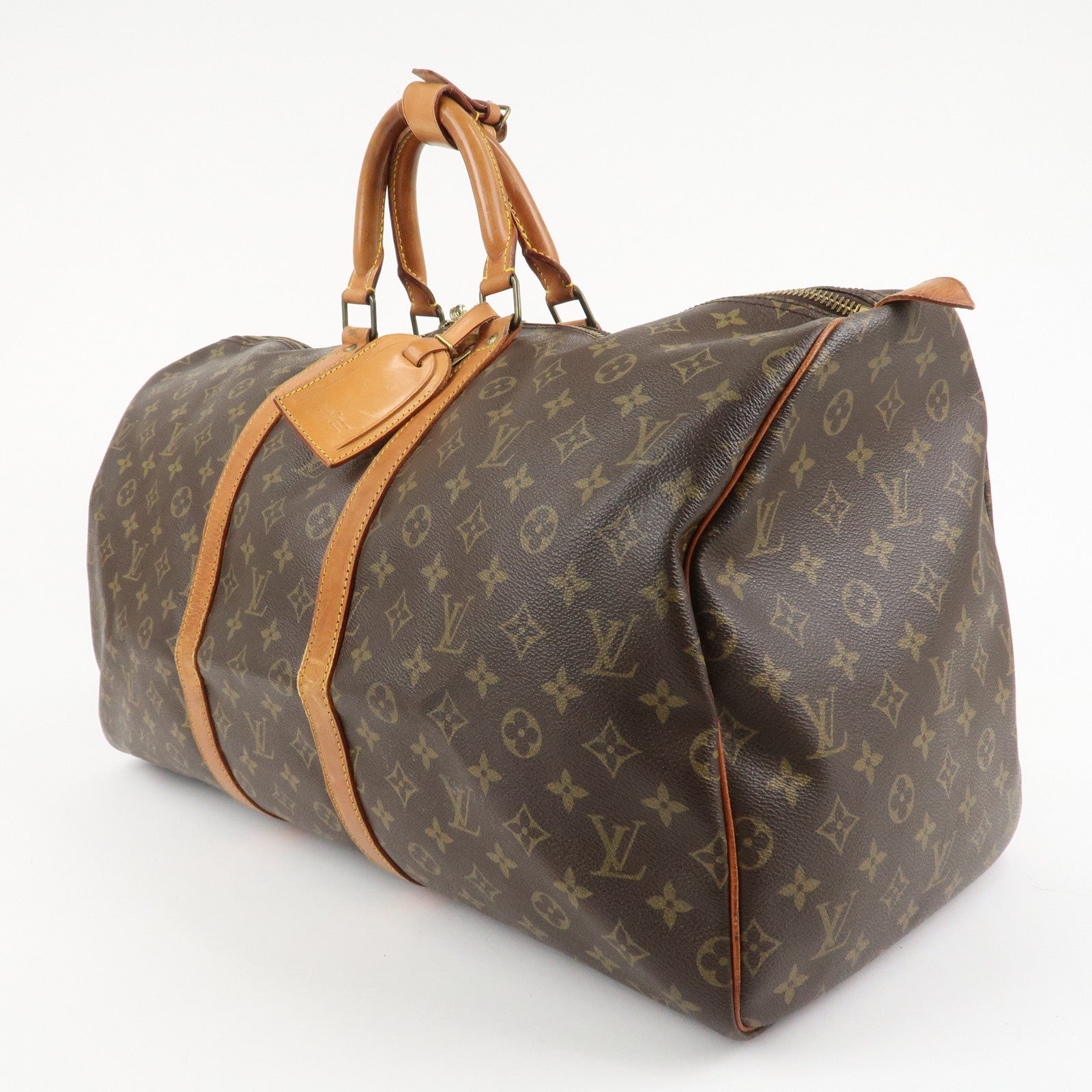 Louis Vuitton Monogram Keep All 55 Boston Bag Travel Bag M41424 Used