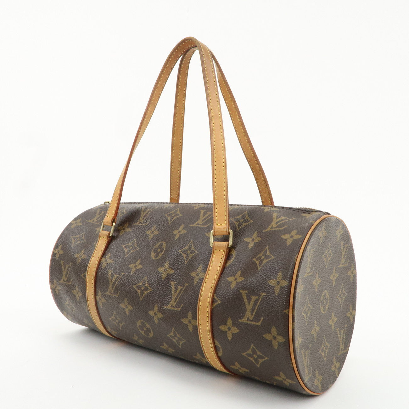 Louis Vuitton Monogram Papillon 30 Hand Bag Brown M51385 Used