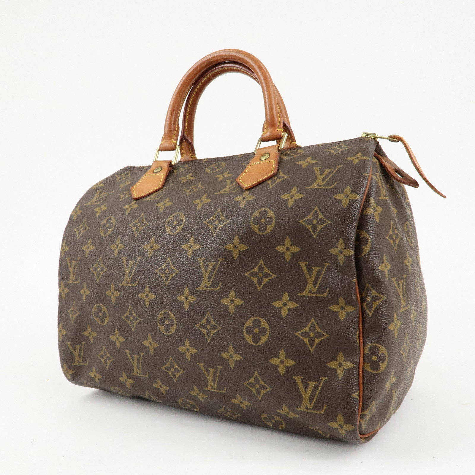 Louis Vuitton Monogram Speedy 30 Hand Bag Boston Bag M41526 Used